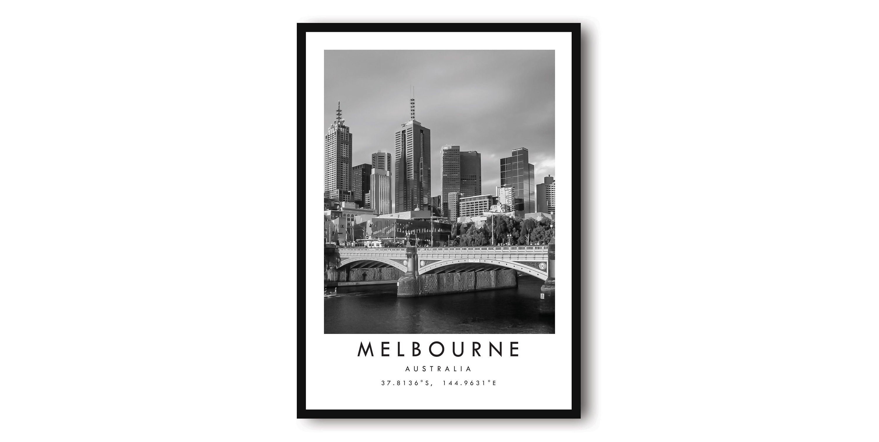 Melbourne Travel Print, Melbourne Poster Print, Melbourne Wall Art Minimalist, Australia Print, Prints of Australia A1/A2/A3/A4/A5
