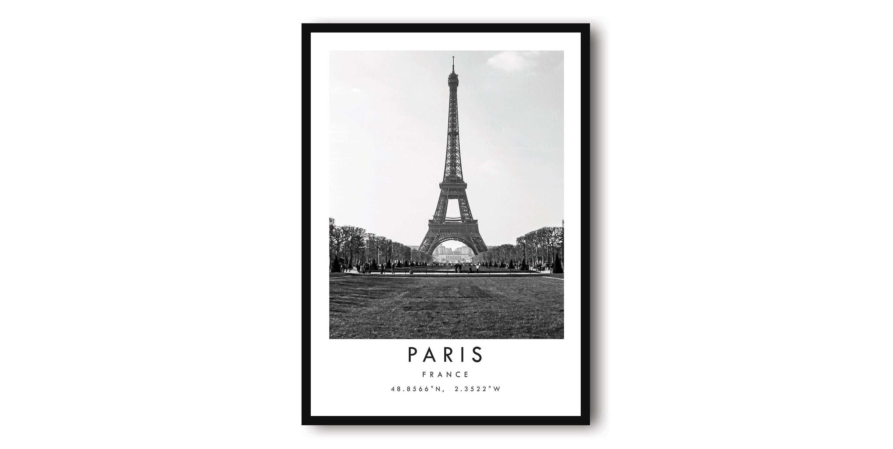 Paris Travel Print, France Poster, Black and White Print, Unique Wall Art, Minimalist Home Décor, City A1/A2/A3/A4/A5