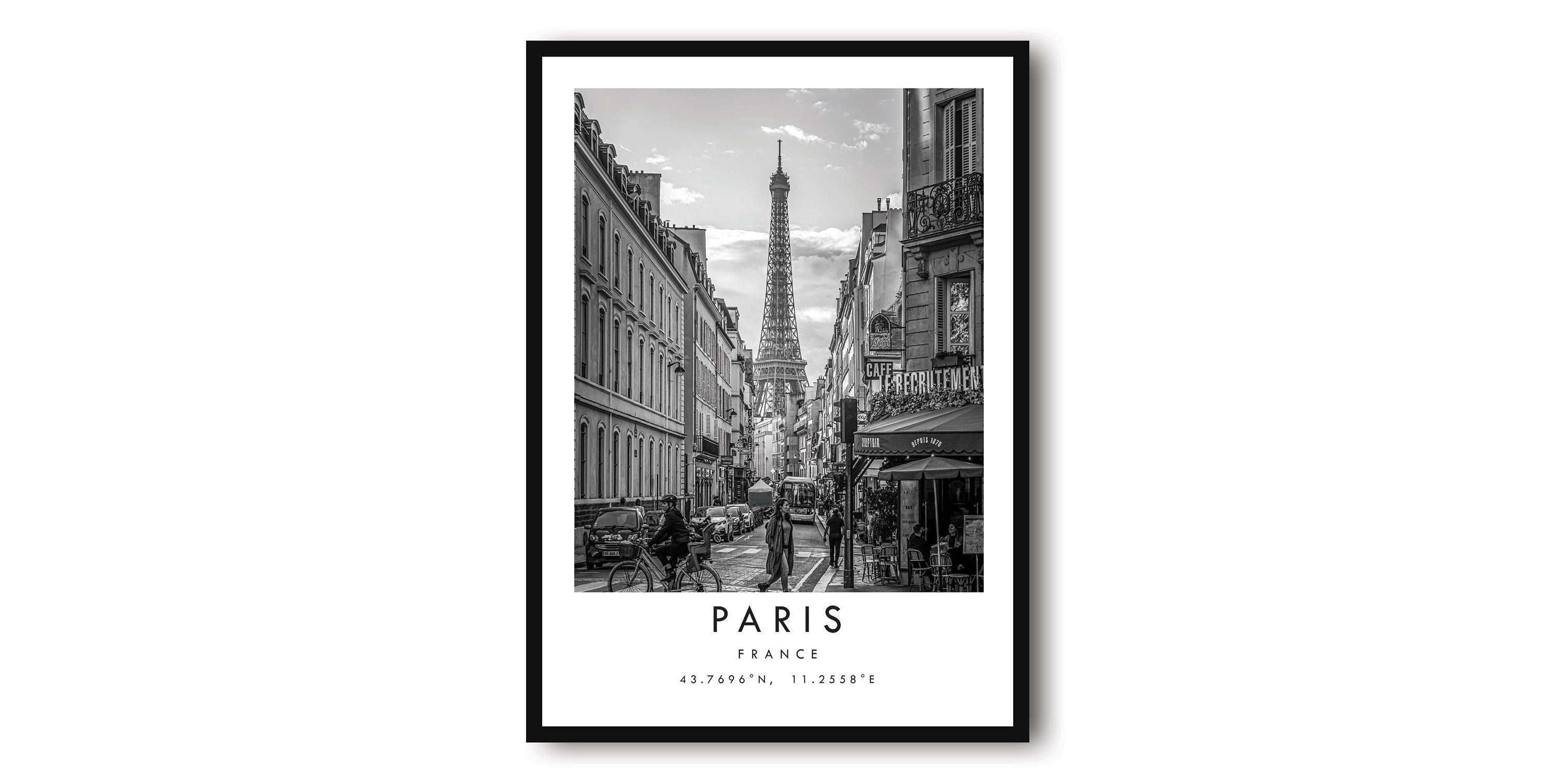 Paris Travel Print, France Poster, Black and White Print, Unique Wall Art, Minimalist Home Décor, City A1/A2/A3/A4/A5