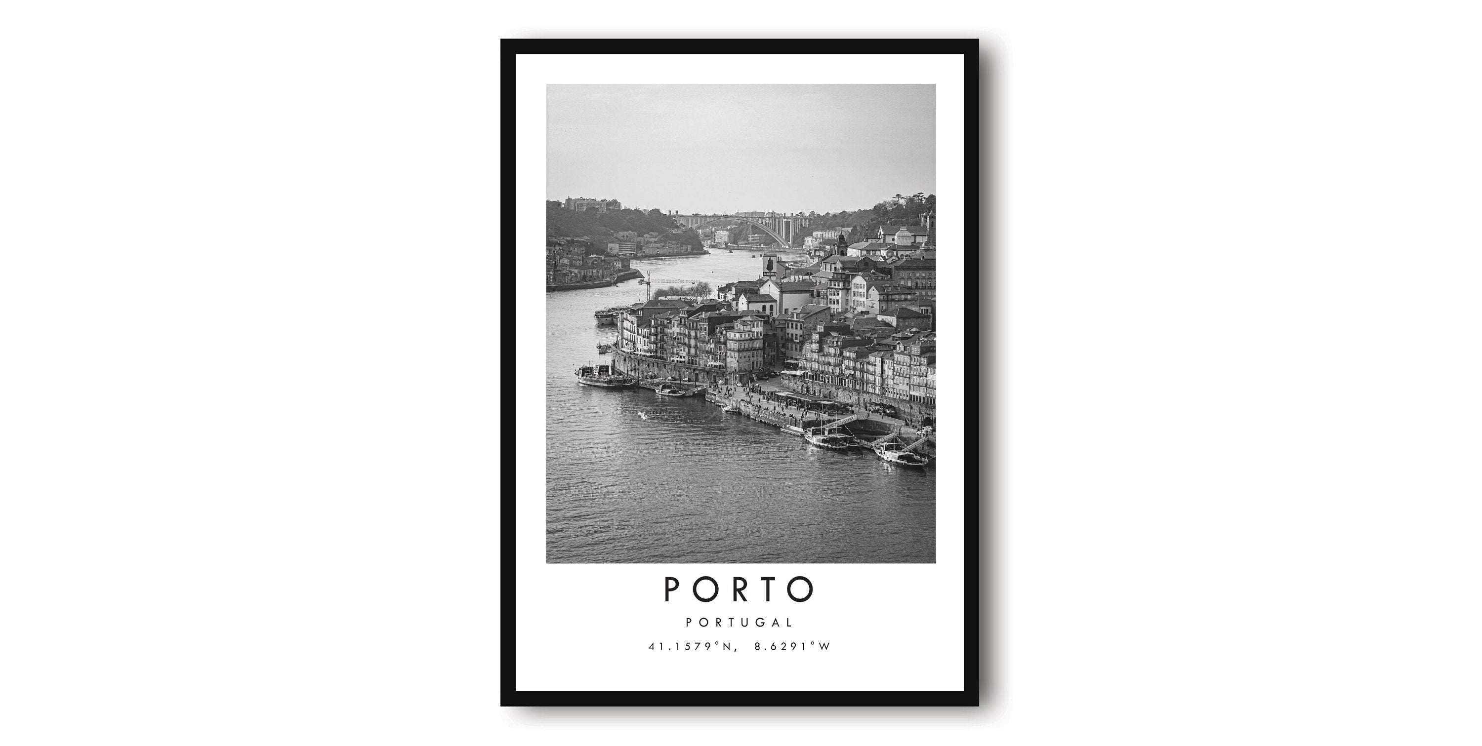 Porto Travel Print, Porto Poster, Unique Wallart Decor, Black and White Home Decor, Porto Portugal, Popular Print A1/A2/A3/A4/A5