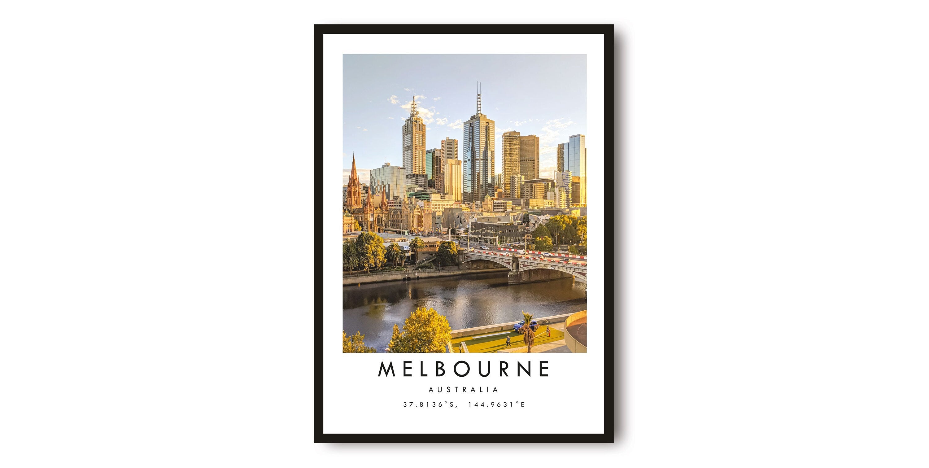 Melbourne Travel Print, Melbourne Poster Print, Melbourne Wall Art Minimalist, Australia Print, Prints of Australia A1/A2/A3/A4/A5