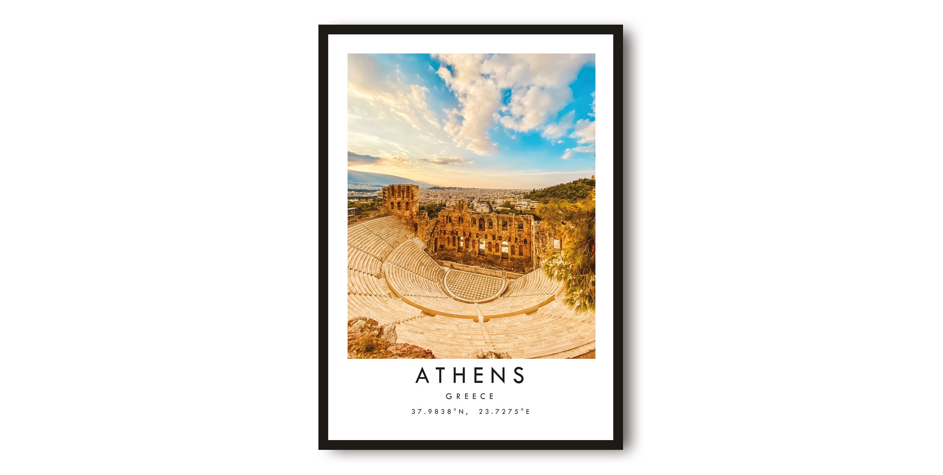 Athens Travel Print, Athens Poster, Unique Wallart Decor, Colour Print, Home Decor, Greece Athens Popular Print A1/A2/A3/A4/A5