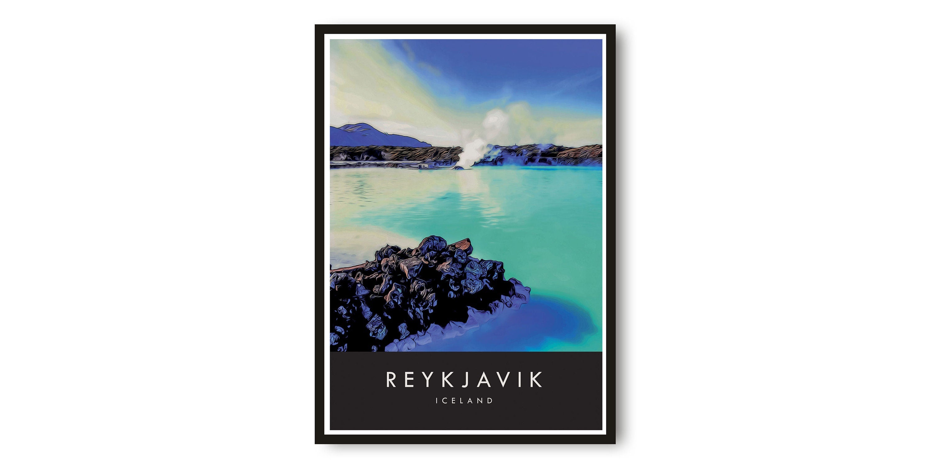 Reykjavik Travel Print, Reykjavik Travel Poster, Iceland Print, Reykjavik Wall Art, Prints of Reykjavik Iceland, Popular Gift A1/A2/A3/A4/A5