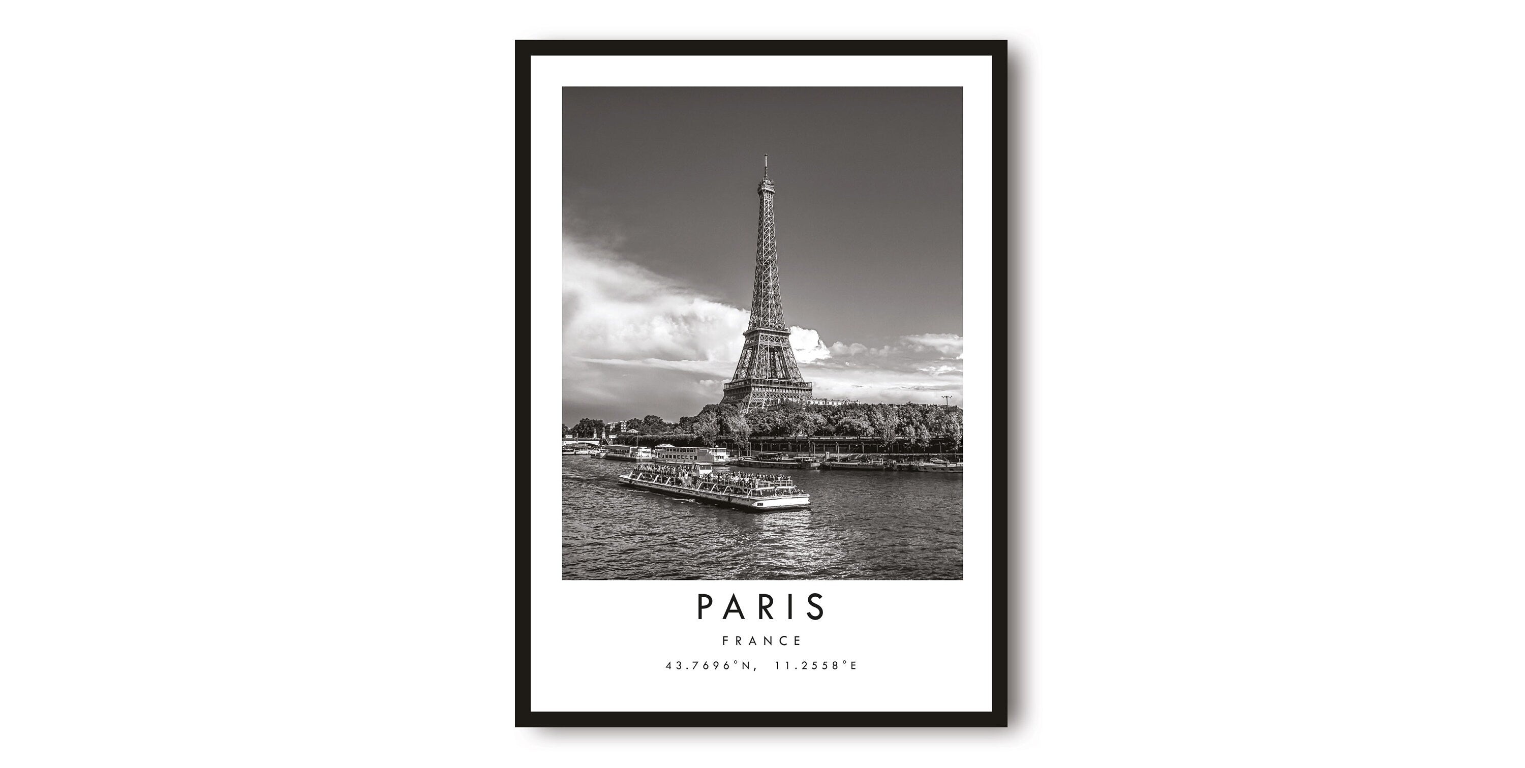 Paris Travel Print, France Poster, Black and White Print, Unique Wall Art, Minimalist Home Décor, City A1/A2/A3/A4/A5