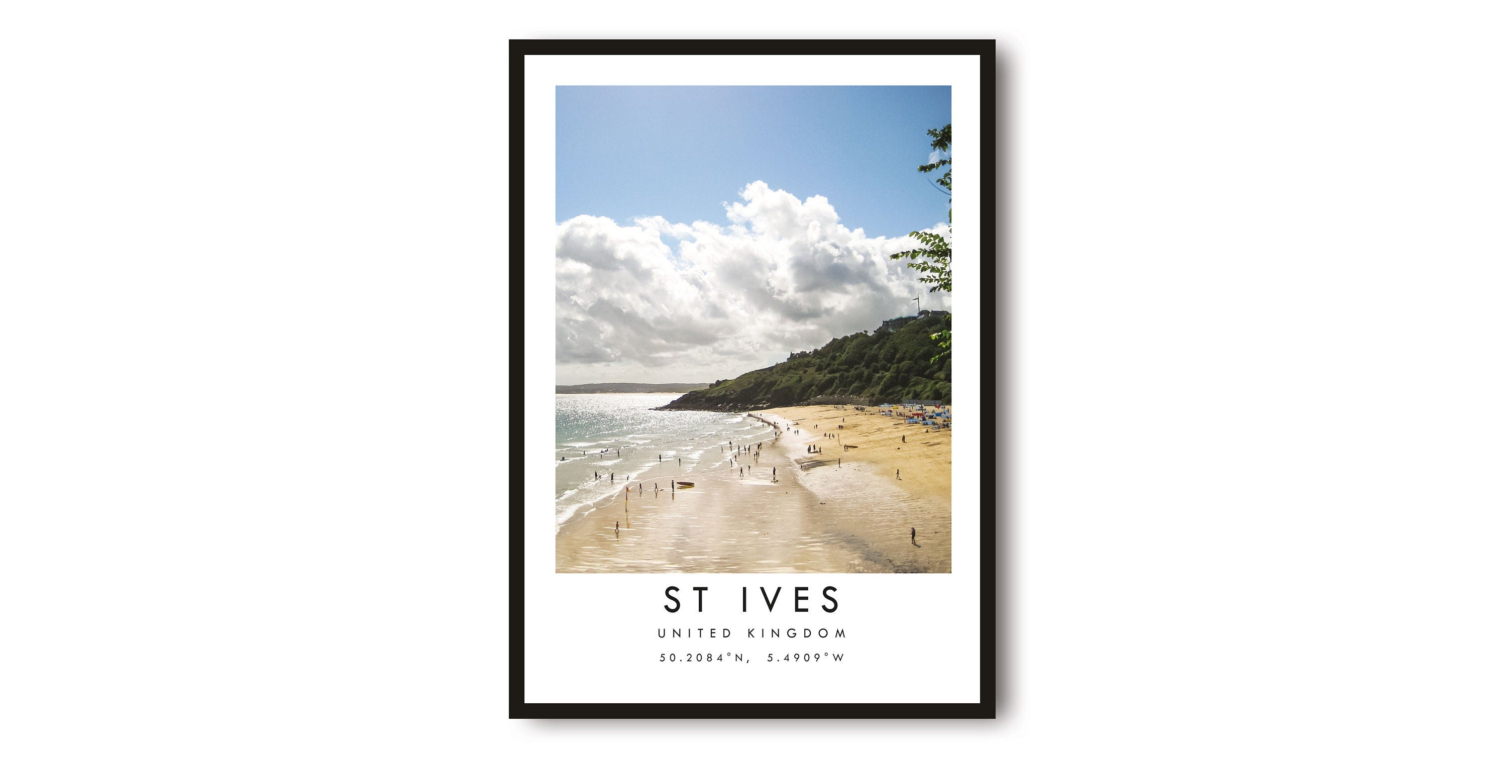 St Ives Travel Print, St Ives Poster, Unique Wallart Decor, Colour print, Home Decor, England St Ives, Popular Print A1/A2/A3/A4/A5