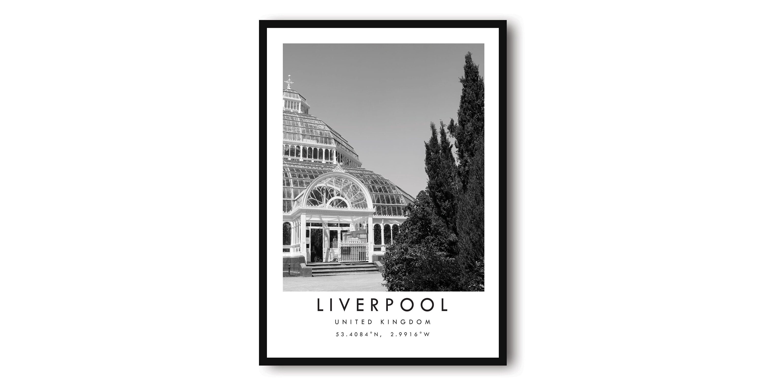 Liverpool Travel Print, Liverpool Poster, Unique Wallart Decor, Black and White Home Decor, England Liver, Popular Print A1/A2/A3/A4/A5