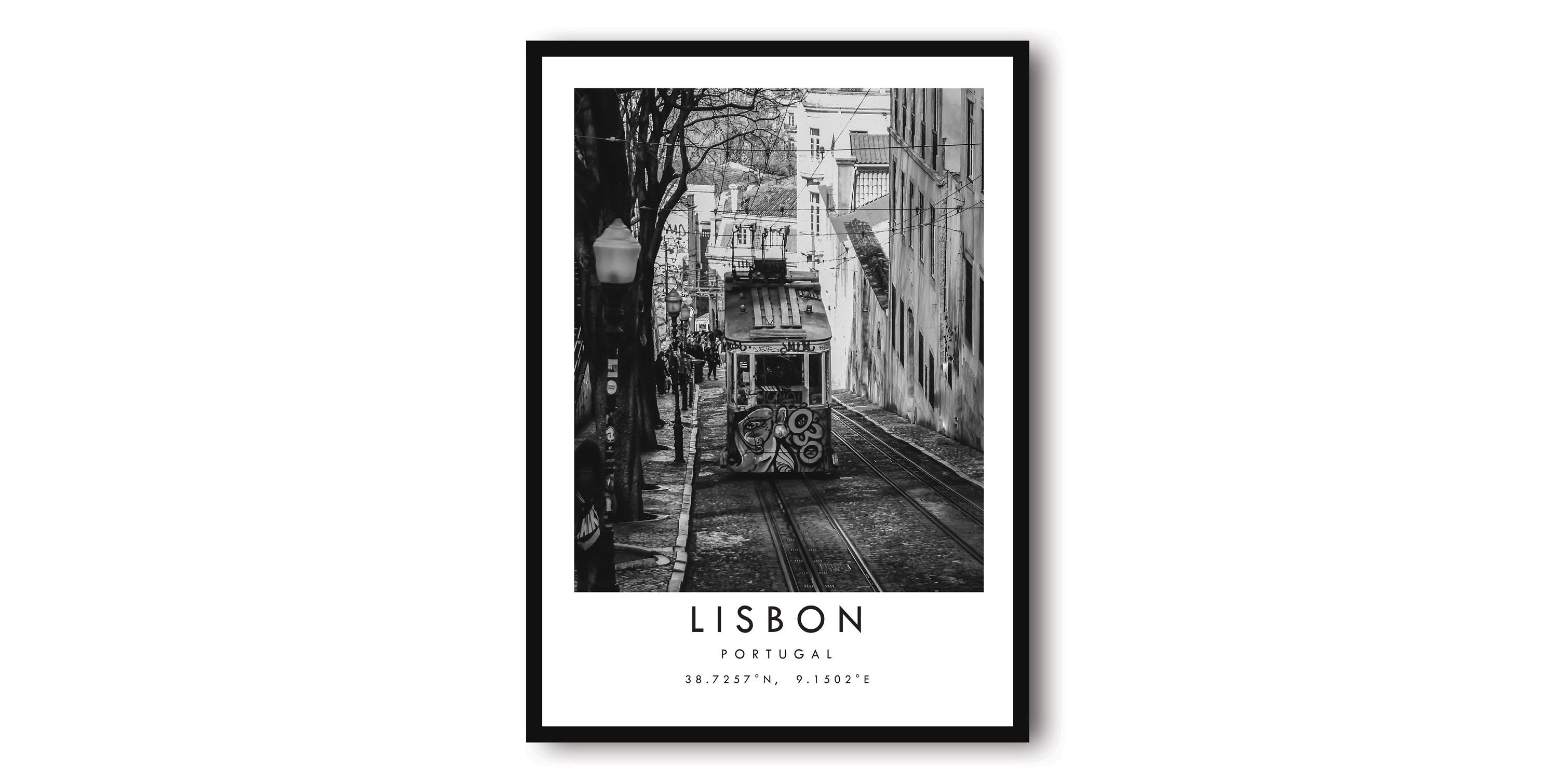 Lisbon Travel Print, Lisbon Poster Print, Lisbon Wall Art Minimalist, Lisbon Print, Photography Prints of Lisbon Portugal A1/A2/A3/A4/A5