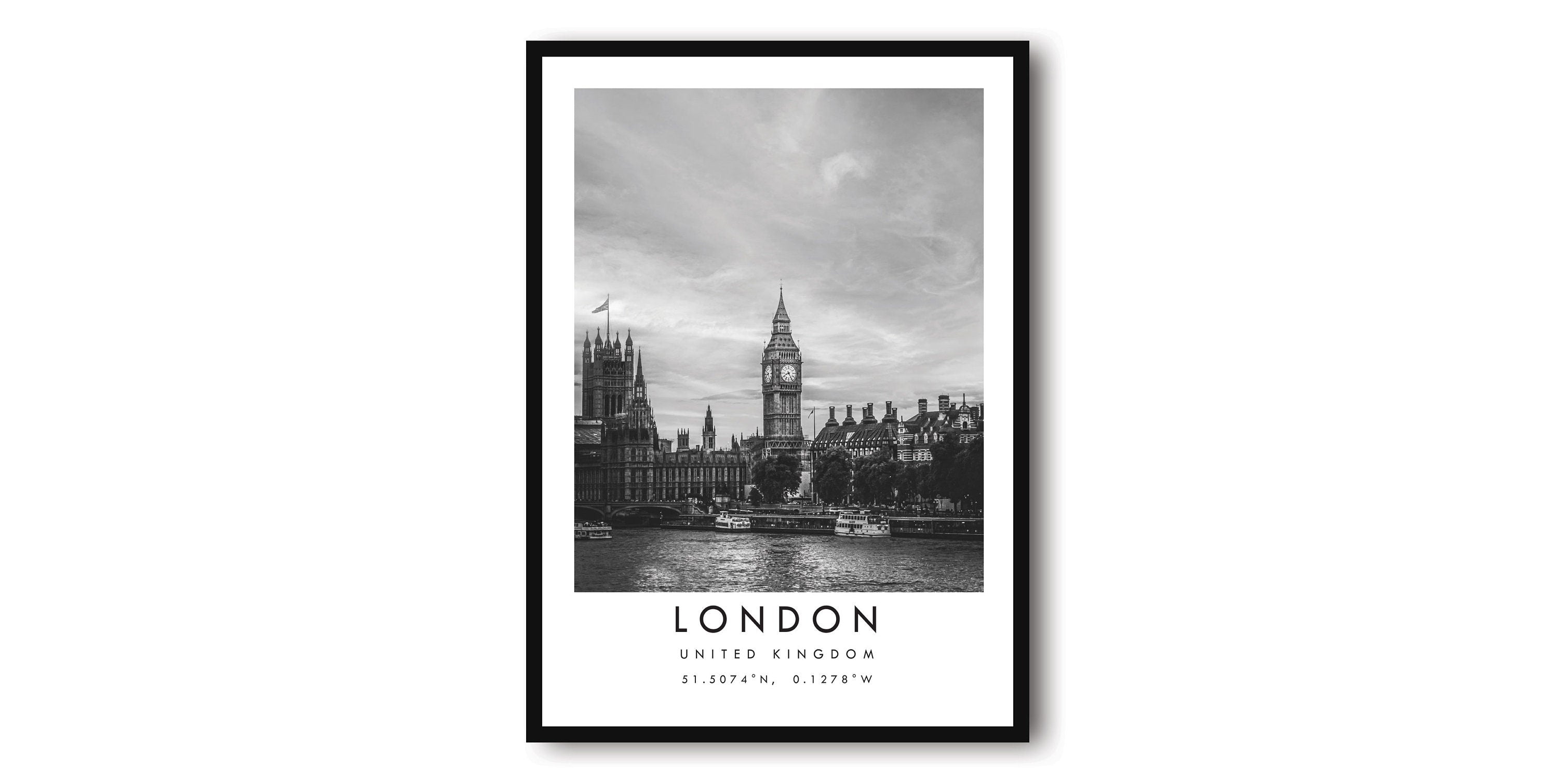 London Travel Print, London Poster, Unique Wallart Decor, Black and White Home Decor, England London , Popular Print A1/A2/A3/A4/A5