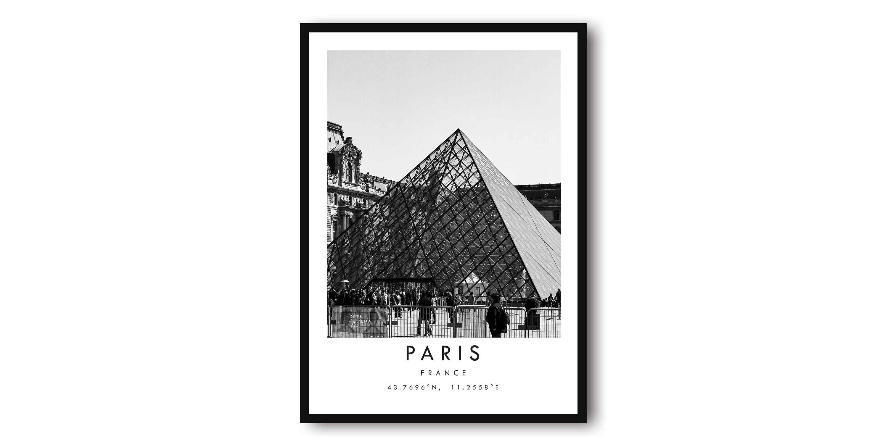Paris Travel Print, Paris France Travel Poster, Paris Travel Print, Tr avel Art, Travel Poster, Black and White, Gift, A1/A2/A3/A4/A5