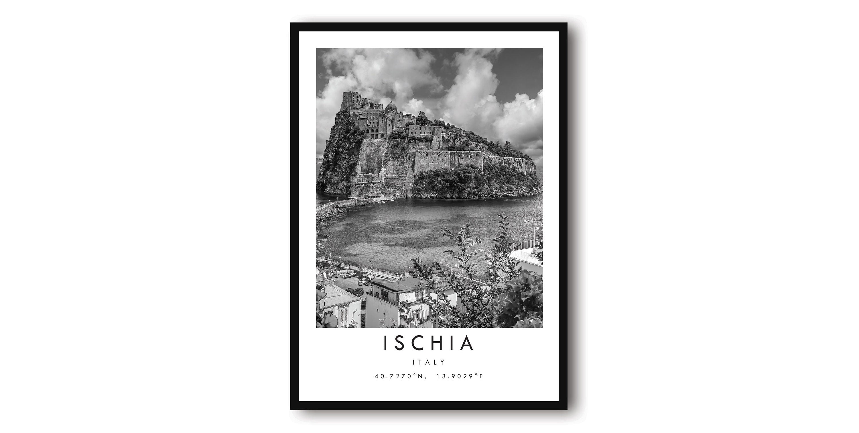 Ischia Travel Print, Ischia Poster Print, Ischia Wall Art Minimalist, Ischia Print, Photography Prints of Ischia Italy A1/A2/A3/A4/A5