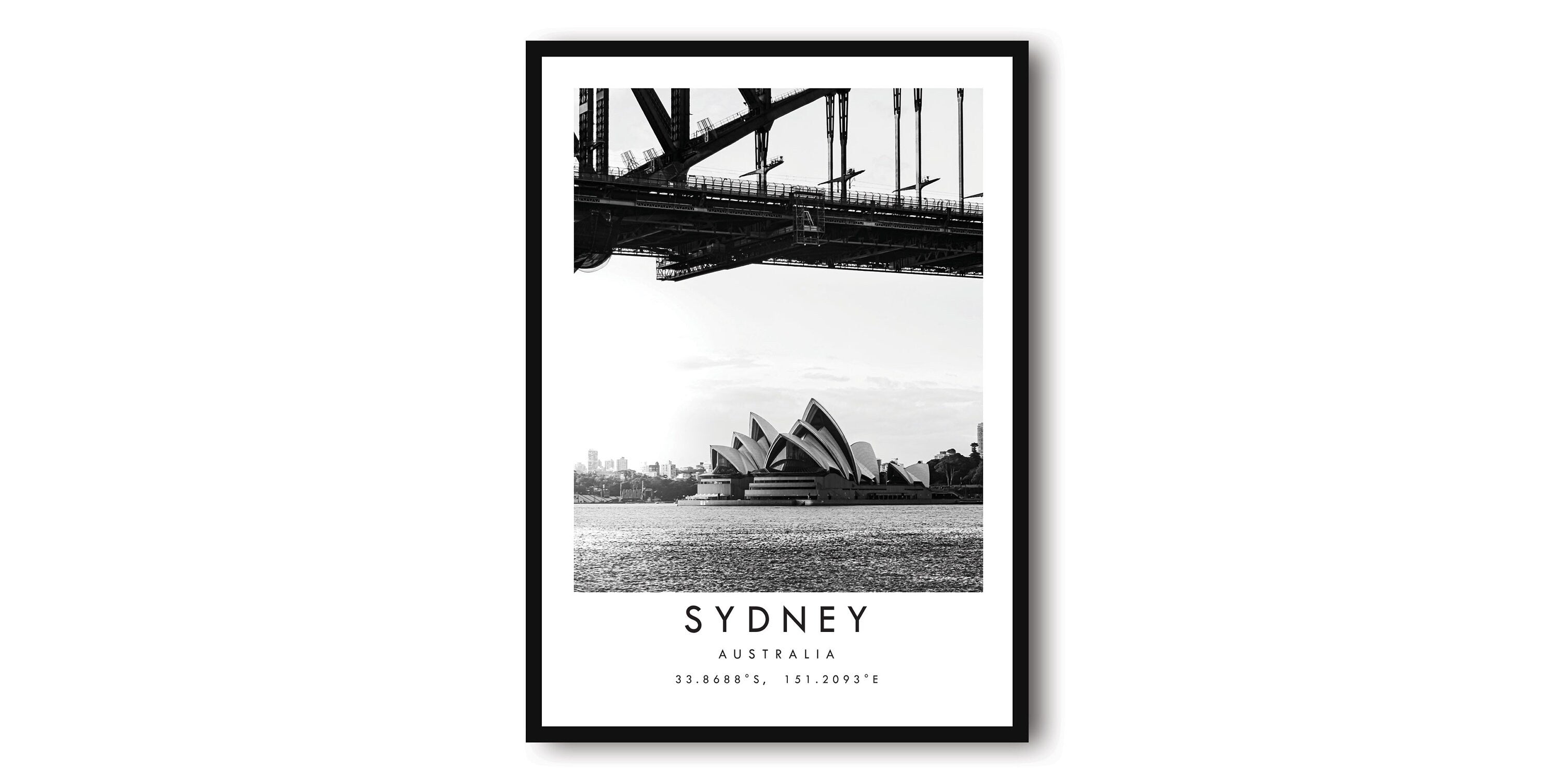 Sydney Travel Print, Sydney Poster Print, Sydney Wall Art Minimalist, Australia Print, Prints of Australia , Sydney Opera House