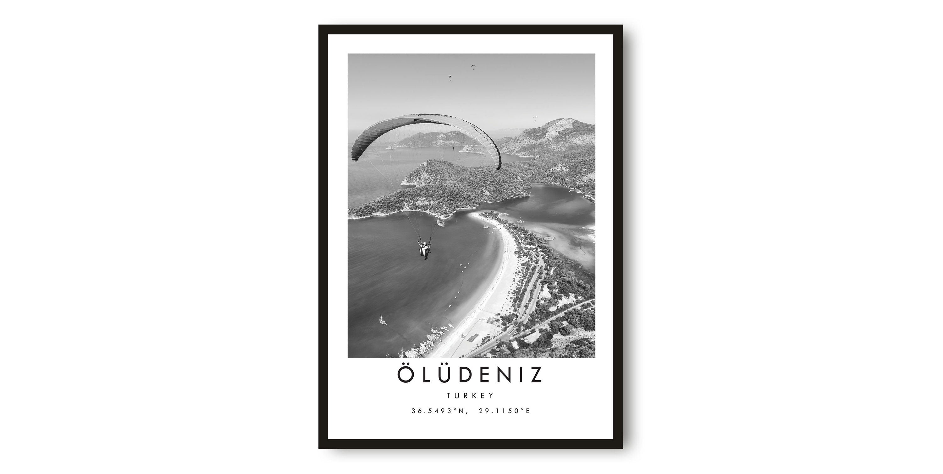 Oludeniz Travel Print, Turkey Poster Print, Turkey Wall Art Minimalist, Turkey Print A1/A2/A3/A4/A5