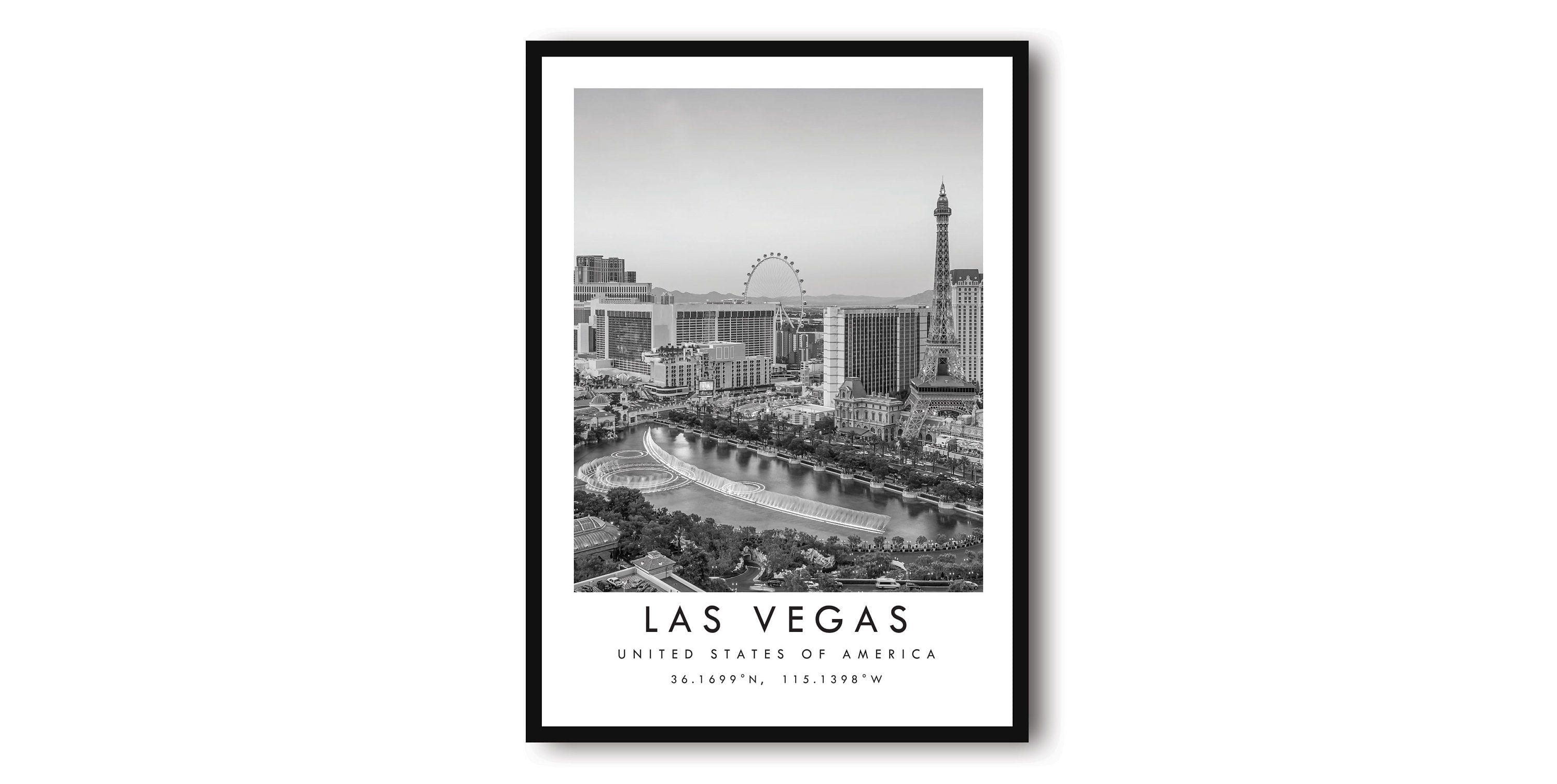 Las Vegas Travel Print, Las Vegas Poster, Unique Wallart Decor, Black and White Home Decor, America Las Vegas , Popular Gift A1/A2/A3/A4/A5