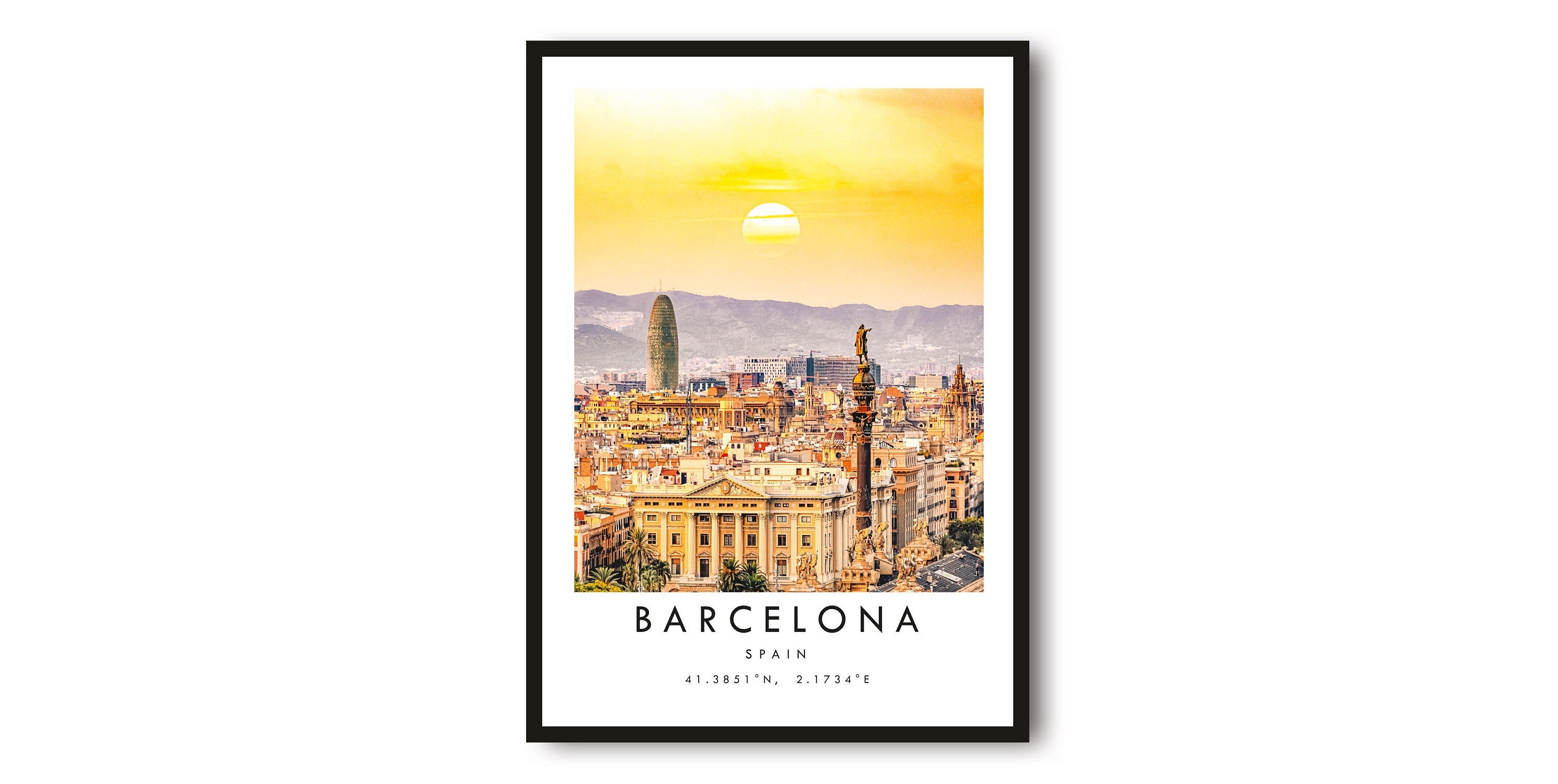 Barcelona Travel Print, Barcelona Poster, Unique Wallart Decor, Home Decor, Spain Barcelona Popular Print A1/A2/A3/A4/A5