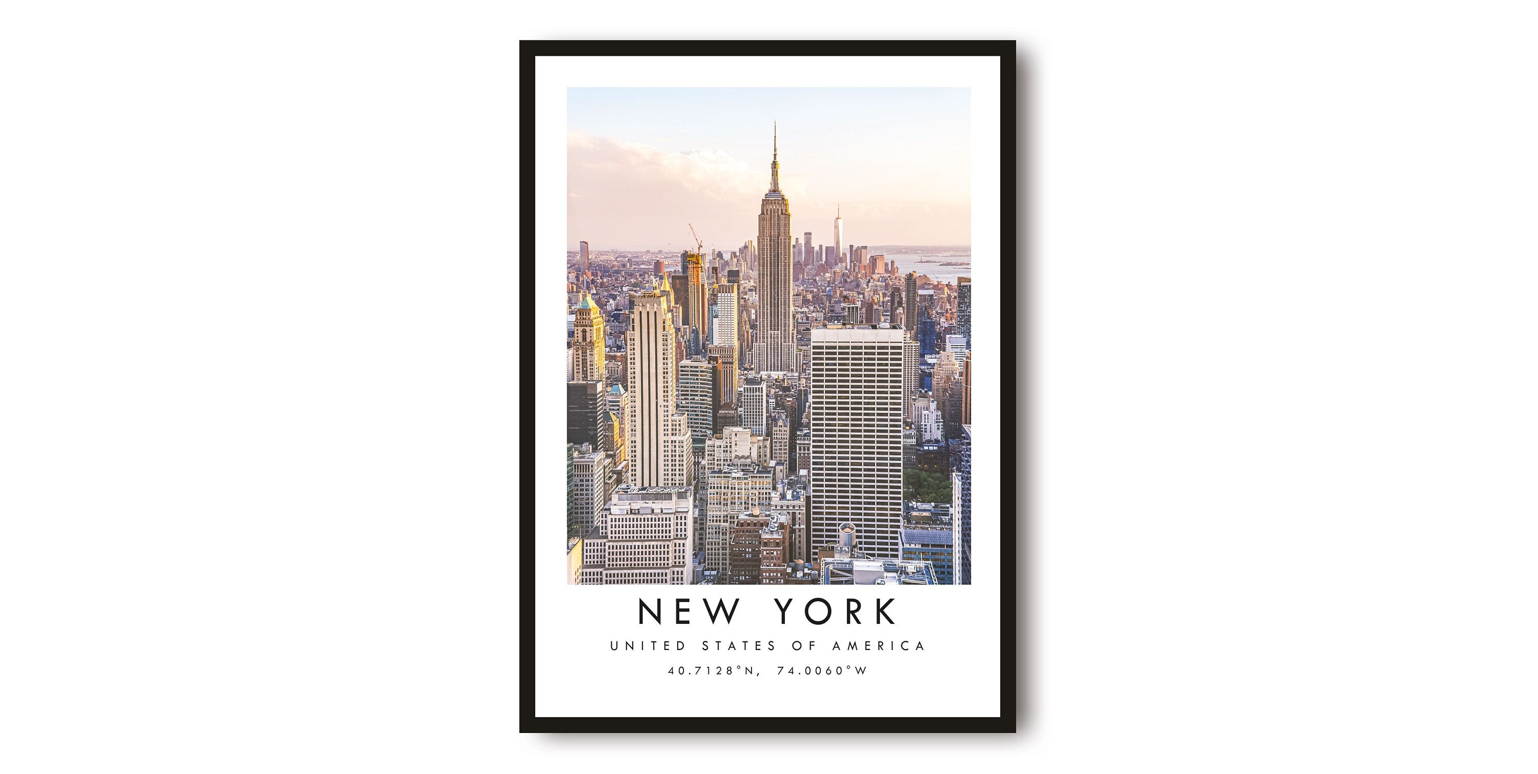 New York Travel Print, New York Poster, New York Wall Art Minimalist, Gallery Wall, Prints of New York, Empire State Building,