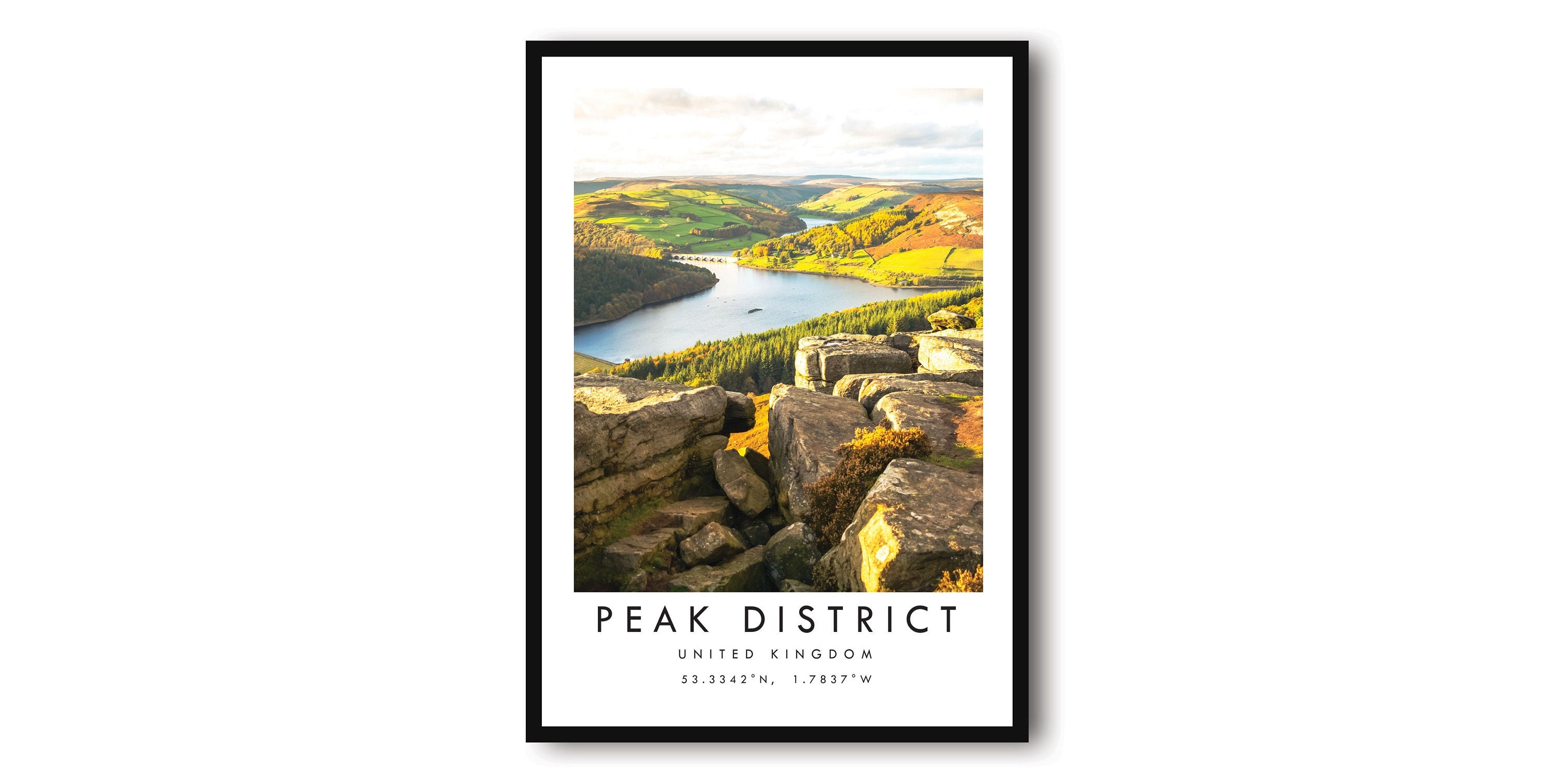 Peak District Travel Print, United Kingdom Poster, National Park Print, Minimalist Home Decor, City A1/A2/A3/A4/A5