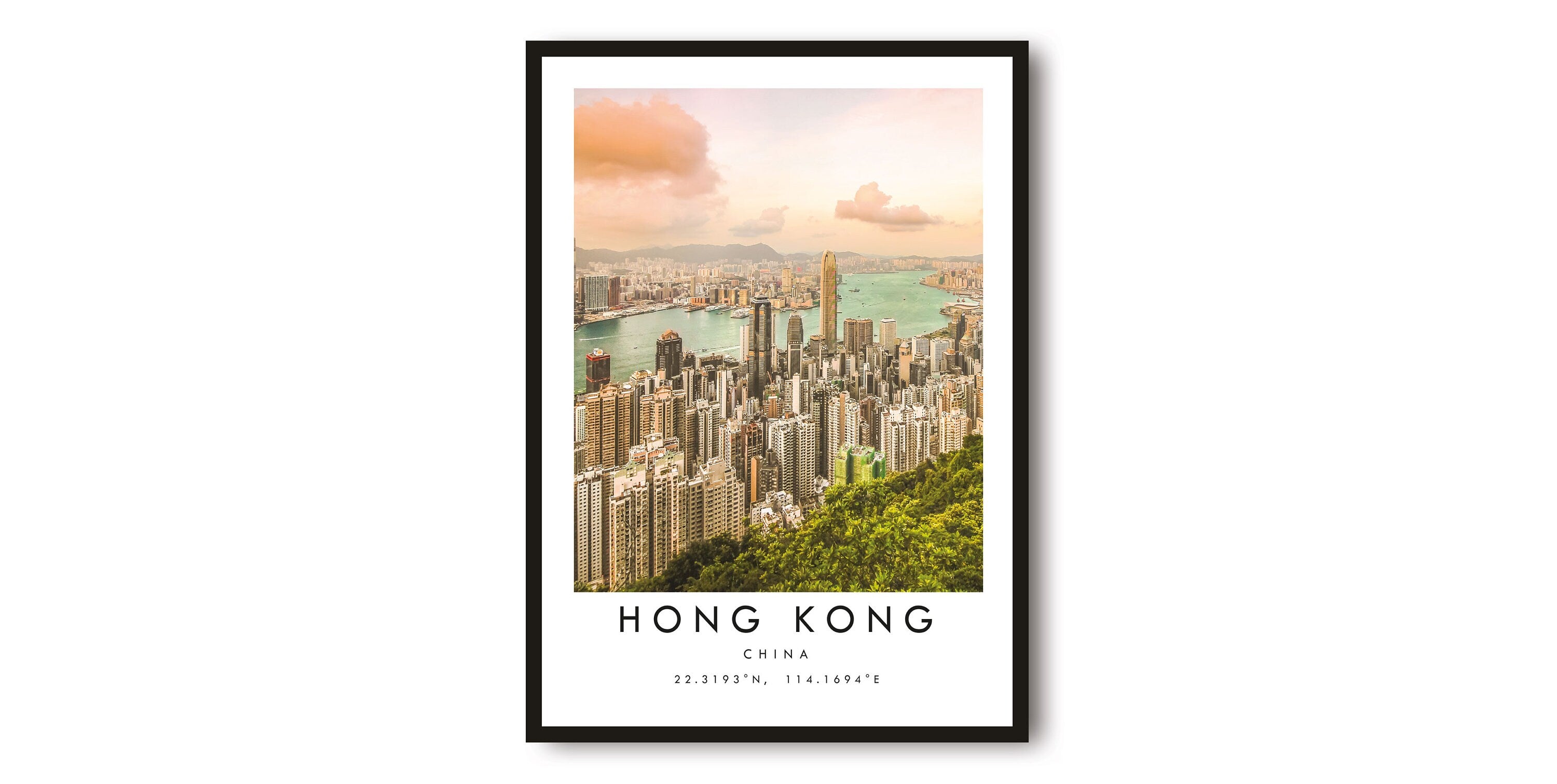 Hong Kong Travel Print, Hong Kong Poster Print, Hong Kong Wall Art Minimalist, Prints of Hong Kong, Popular Gift A1/A2/A3/A4/A5