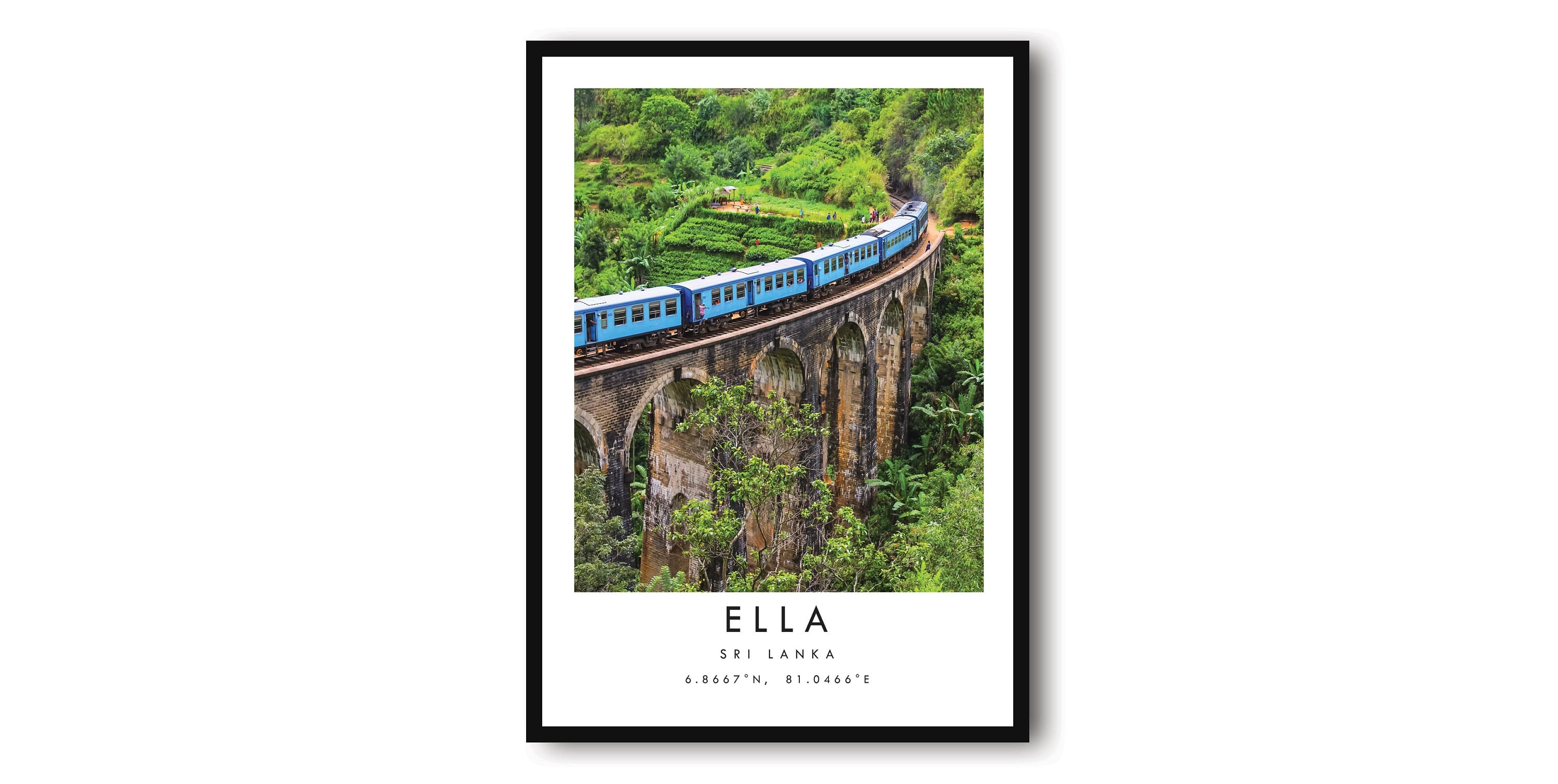 Ella Travel Print, Sri Lanka Poster, Colour Print, Minimalist Home Decor, City A1/A2/A3/A4/A5