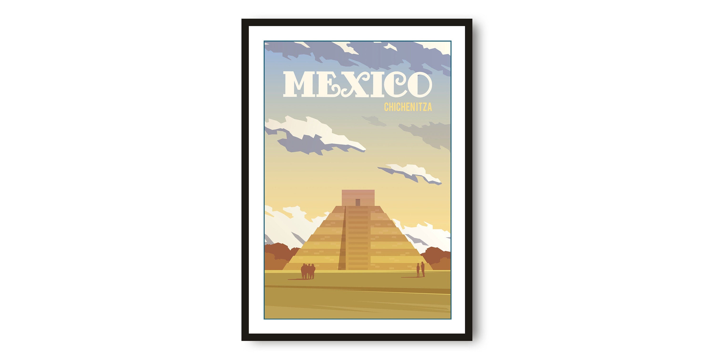 Mexico Travel Poster, Mexico Poster, Colourful Print, Unique Wall Art, Minimalist Home Décor, City A1/A2/A3/A4/A5