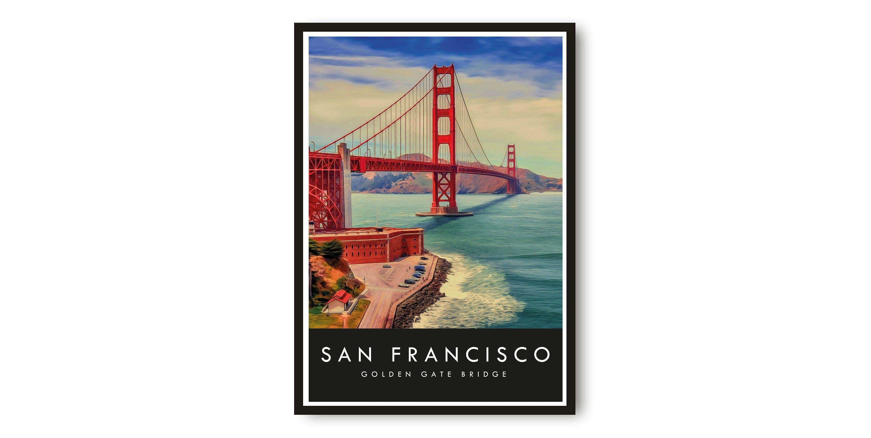 San Francisco Travel Print, San Francisco Poster, Golden Gate Bridge, Black and White Home Decor, Popular Print, Gallery Wall A1/A2/A3/A4/A5