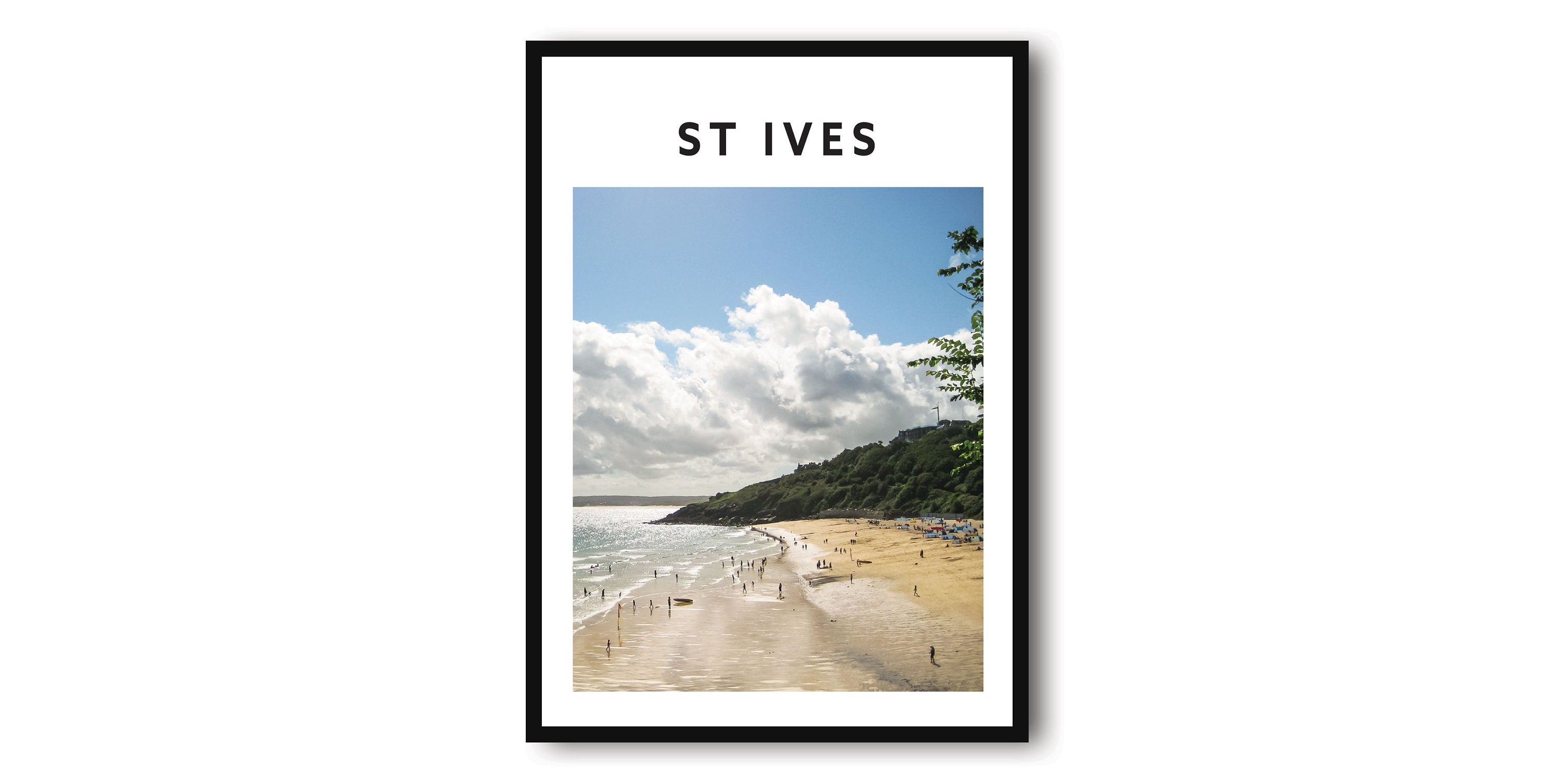 St Ives Travel Print, St Ives Poster, Unique Wallart Decor, Minimalist art, Home Decor, Devon Print , Popular Print A1/A2/A3/A4/A5