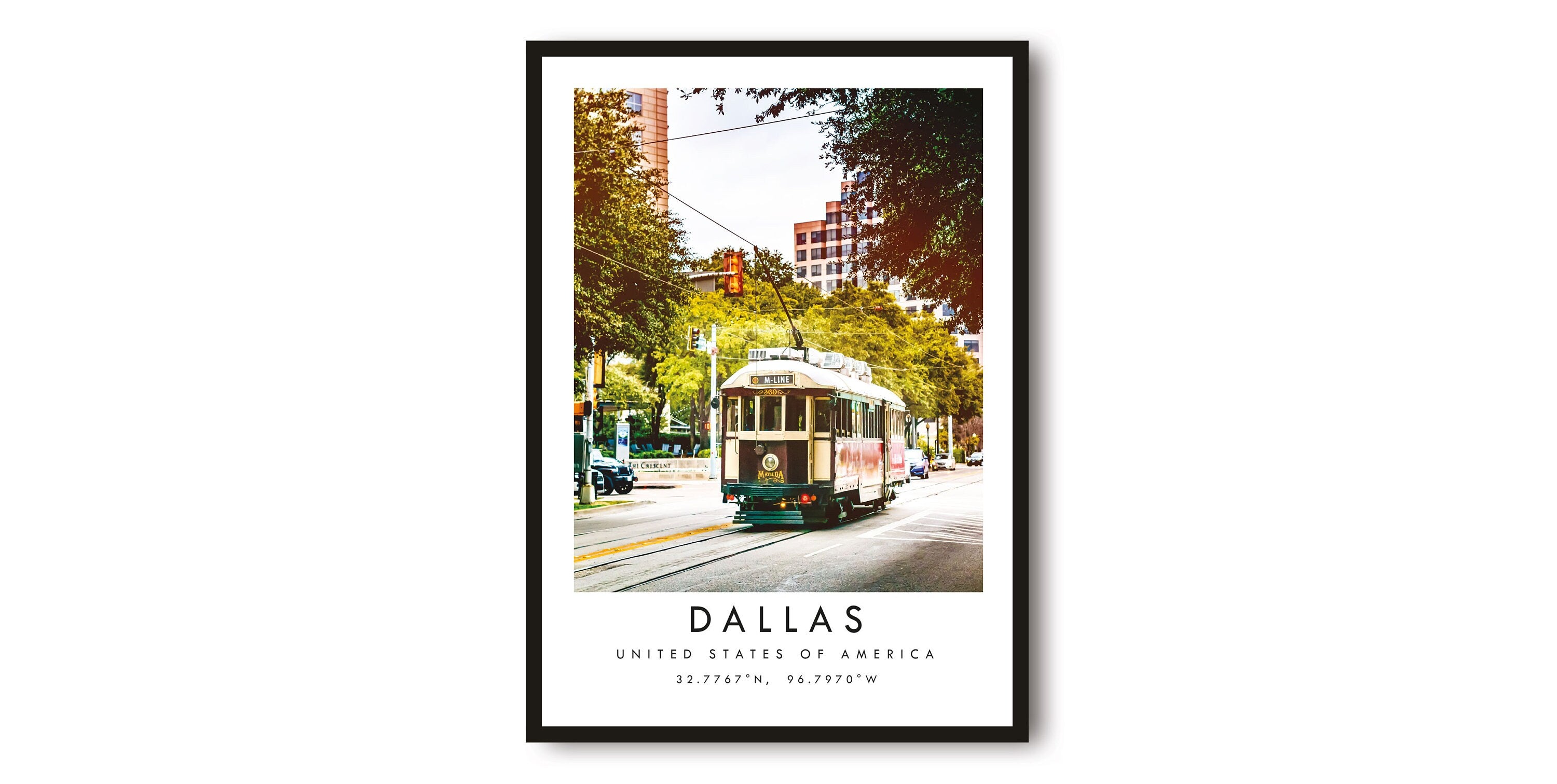 Dallas Travel Print, Dallas Poster, Unique Wall Art, Minimalist Home Décor, City A1/A2/A3/A4/A5