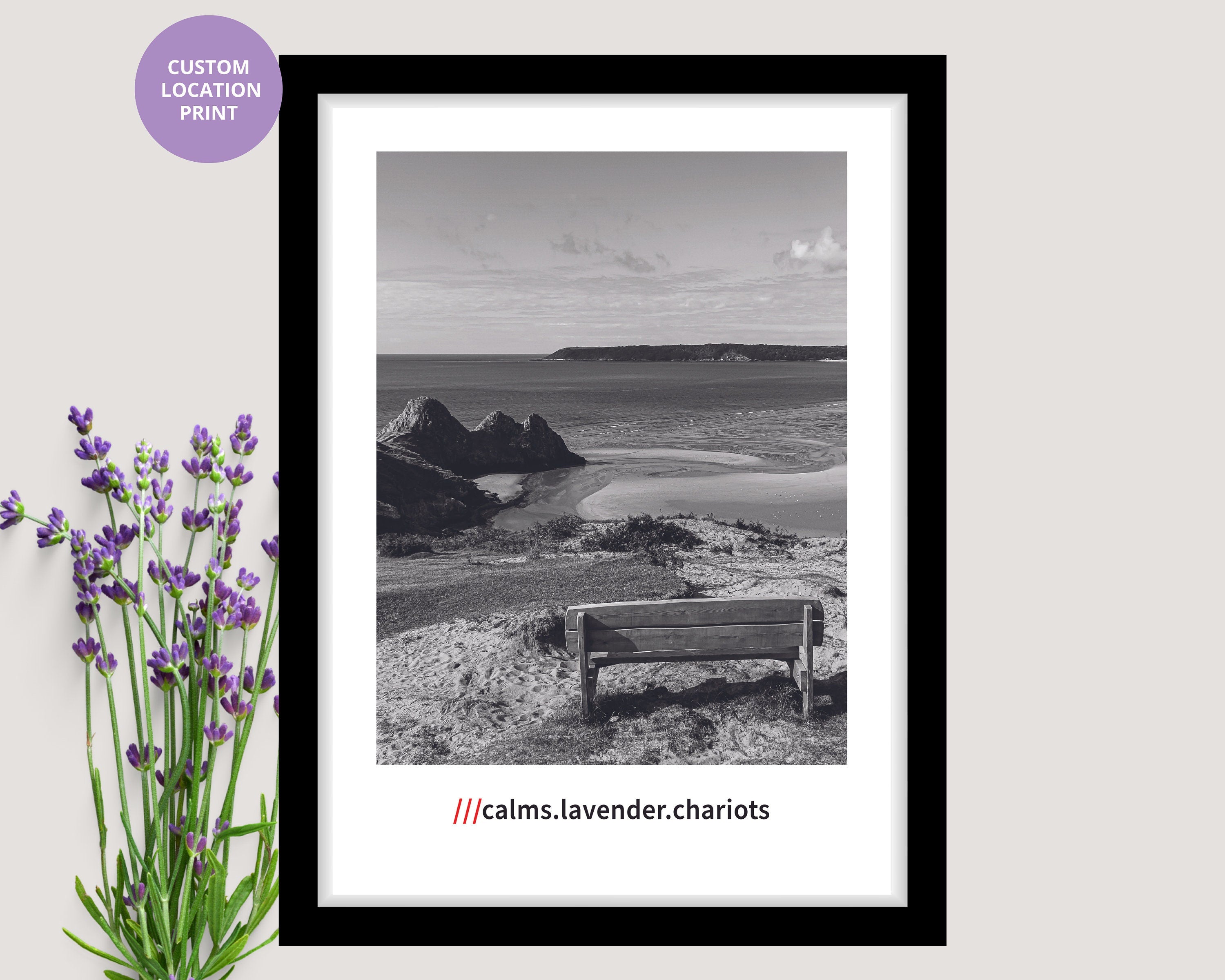 what3words custom location print A1/A2/A3/A4/A5