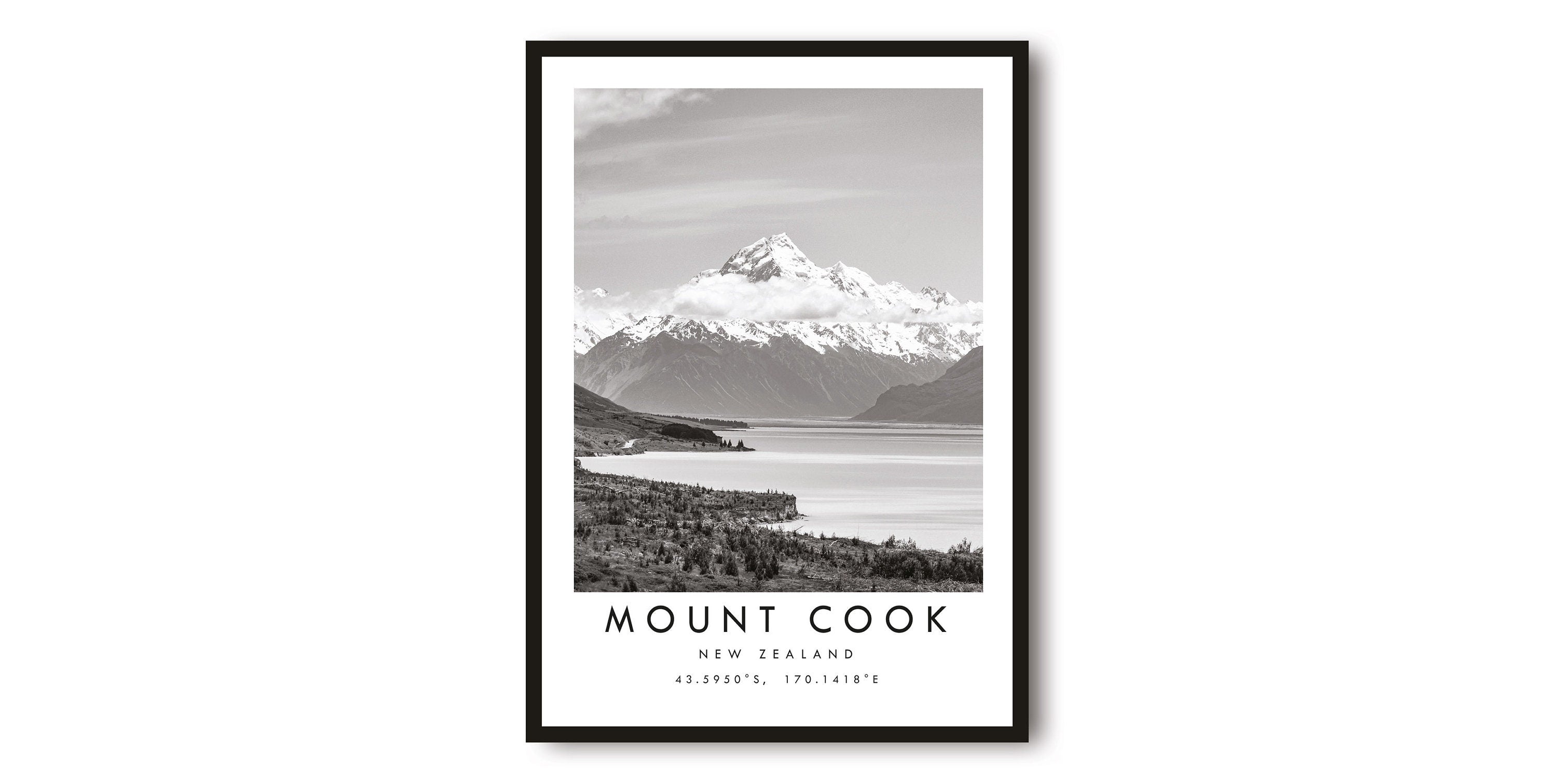Mount Cook Travel Print, New Zealand Print, Wall Art Minimalist, Photography, Prints of New Zealand, Popular Gift A1/A2/A3/A4/A5