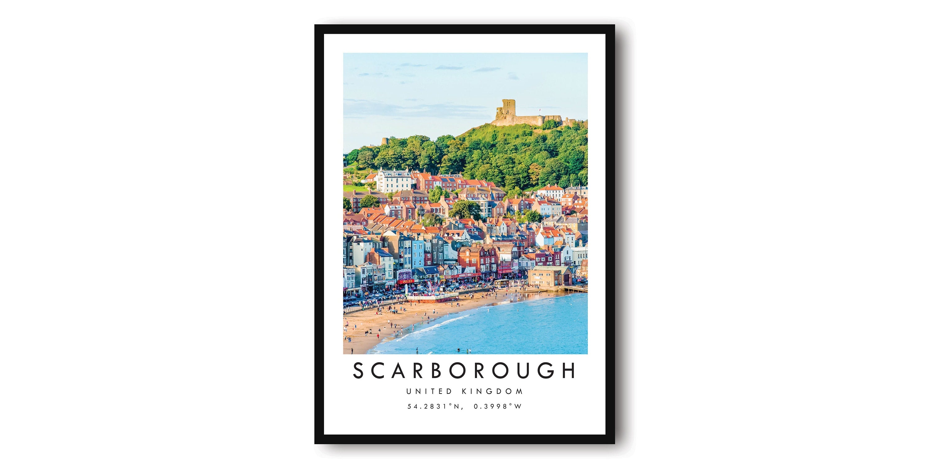 Scarborough Travel Print, Scarborough Poster, Unique Wallart, Colour Print, Home Decor, Popular Print A1/A2/A3/A4/A5