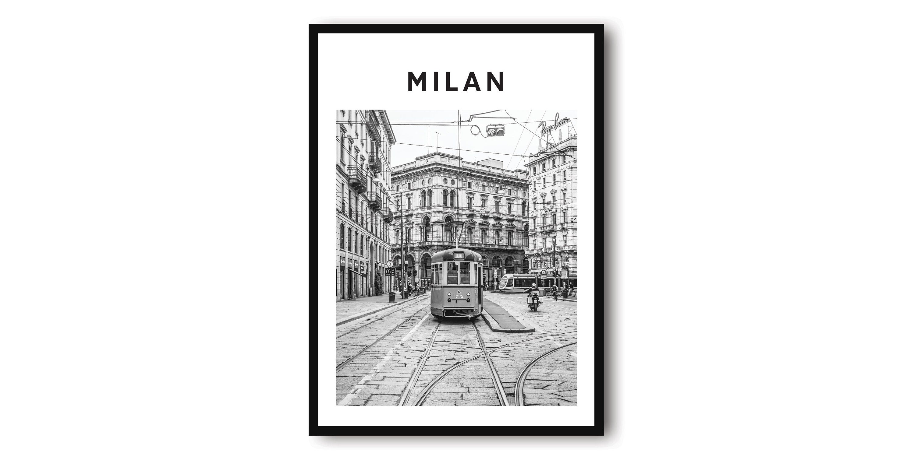Milan Travel Print, Italy Poster, Unique Wallart Decor, Minimalist art, Home Decor, Popular Print A1/A2/A3/A4/A5