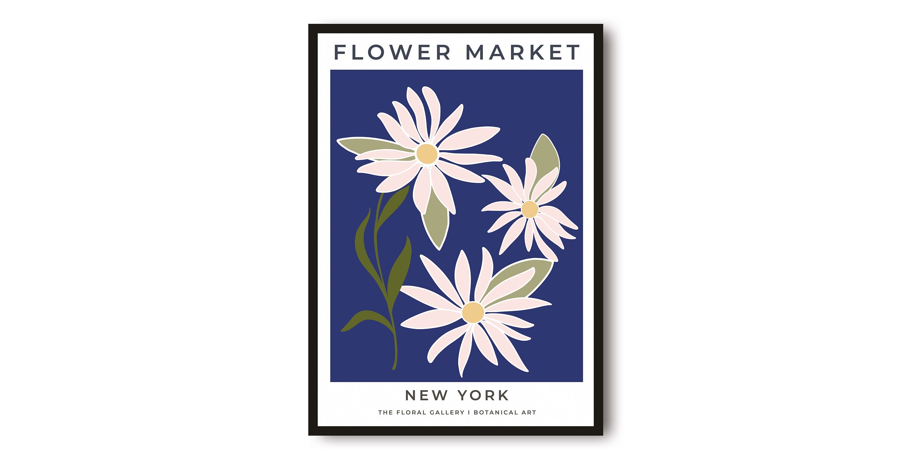 New York Travel Poster, Abstract Flower Poster, Flower Art Print, New York Poster, Kitchen Fruit Poster, Kitchen Poster, Flower Market