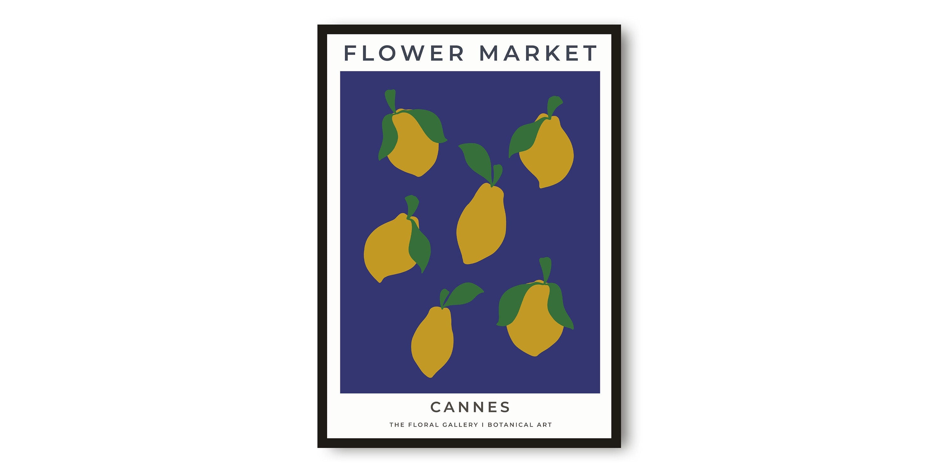 Cannes Travel Poster, Abstract Flower Poster, Flower Art Print, Cannes Poster, Kitchen Fruit Poster, Kitchen Poster, Flower Market
