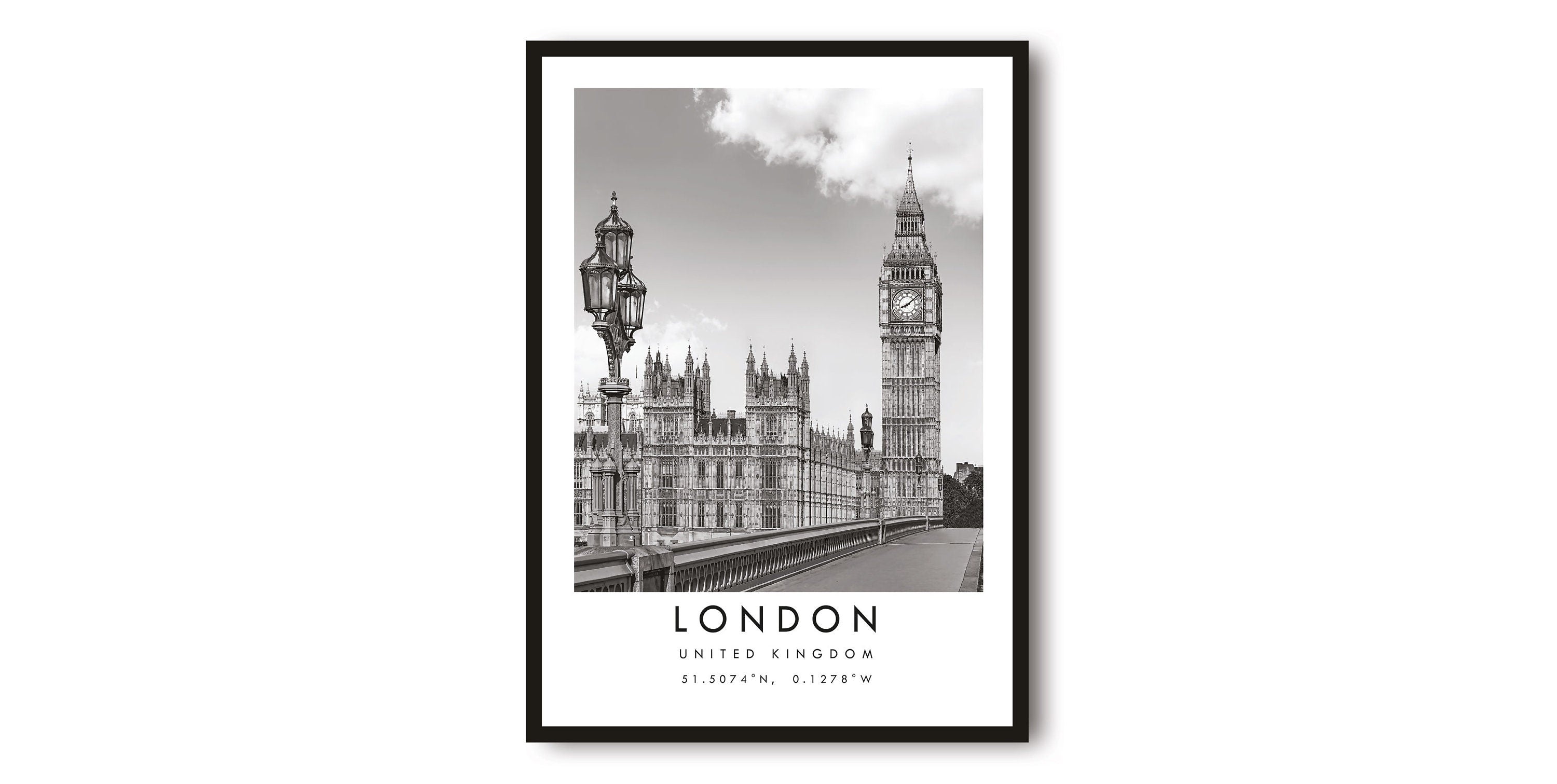 London Travel Print, London Poster, Unique Wallart Decor, Black and White Home Decor, England London , Popular Print A1/A2/A3/A4/A5