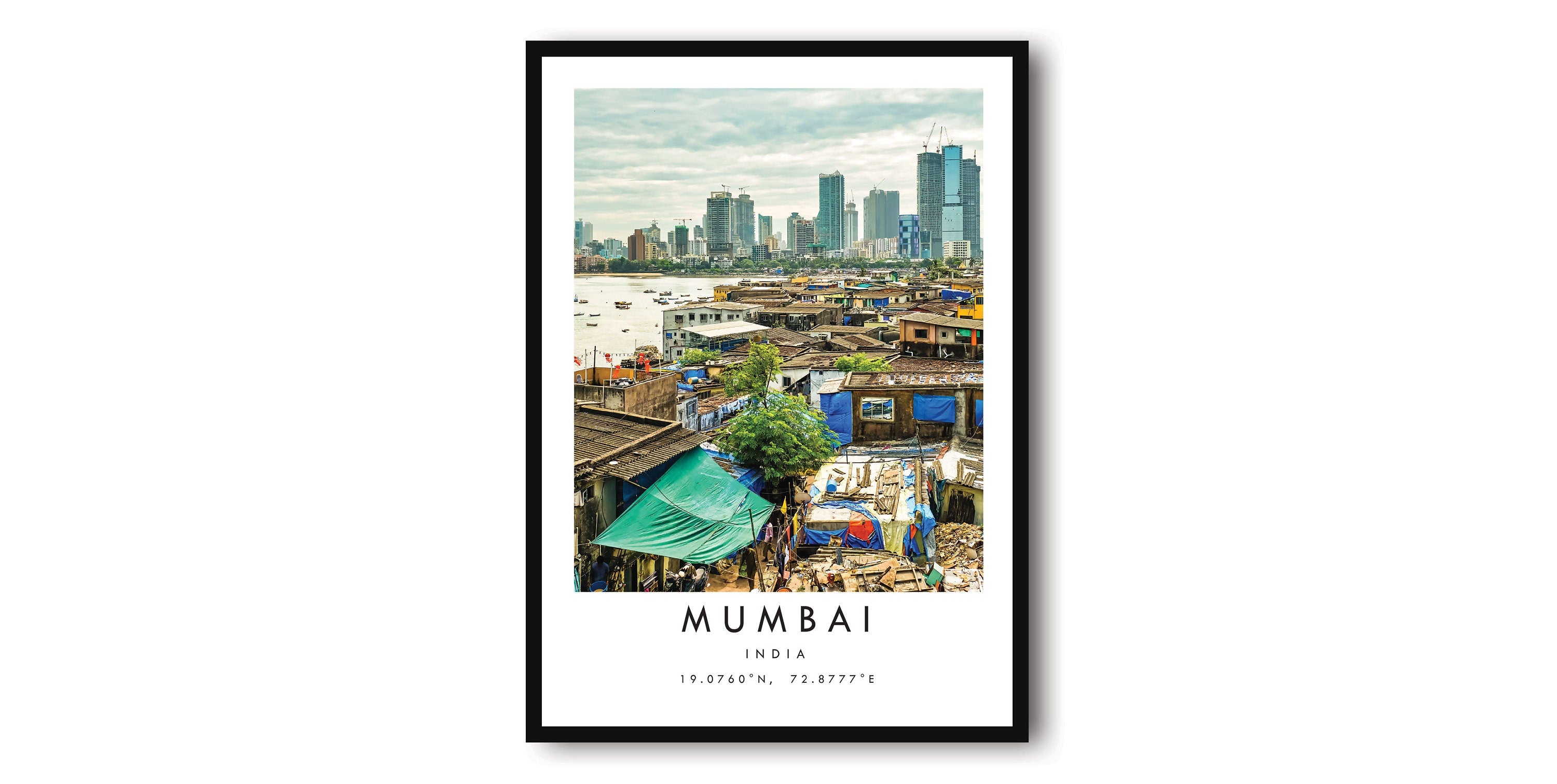 Mumbai Travel Print, India Poster, Unique Wall Art, Minimalist Home Decor, City A1/A2/A3/A4/A5