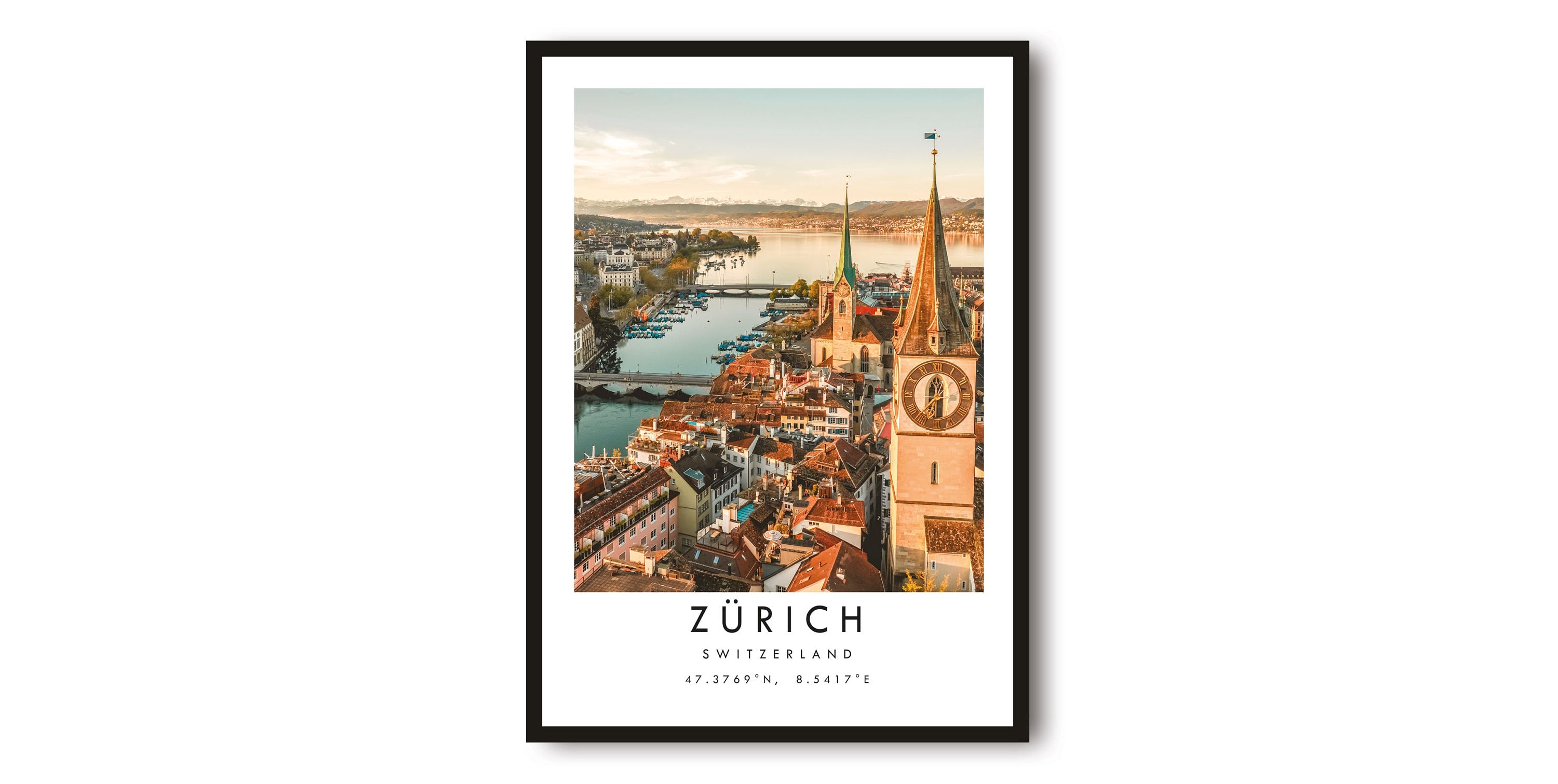 Zurich Travel Print, Switzerland Poster, Unique Wall Art, Minimalist Home Decor, City A1/A2/A3/A4/A5