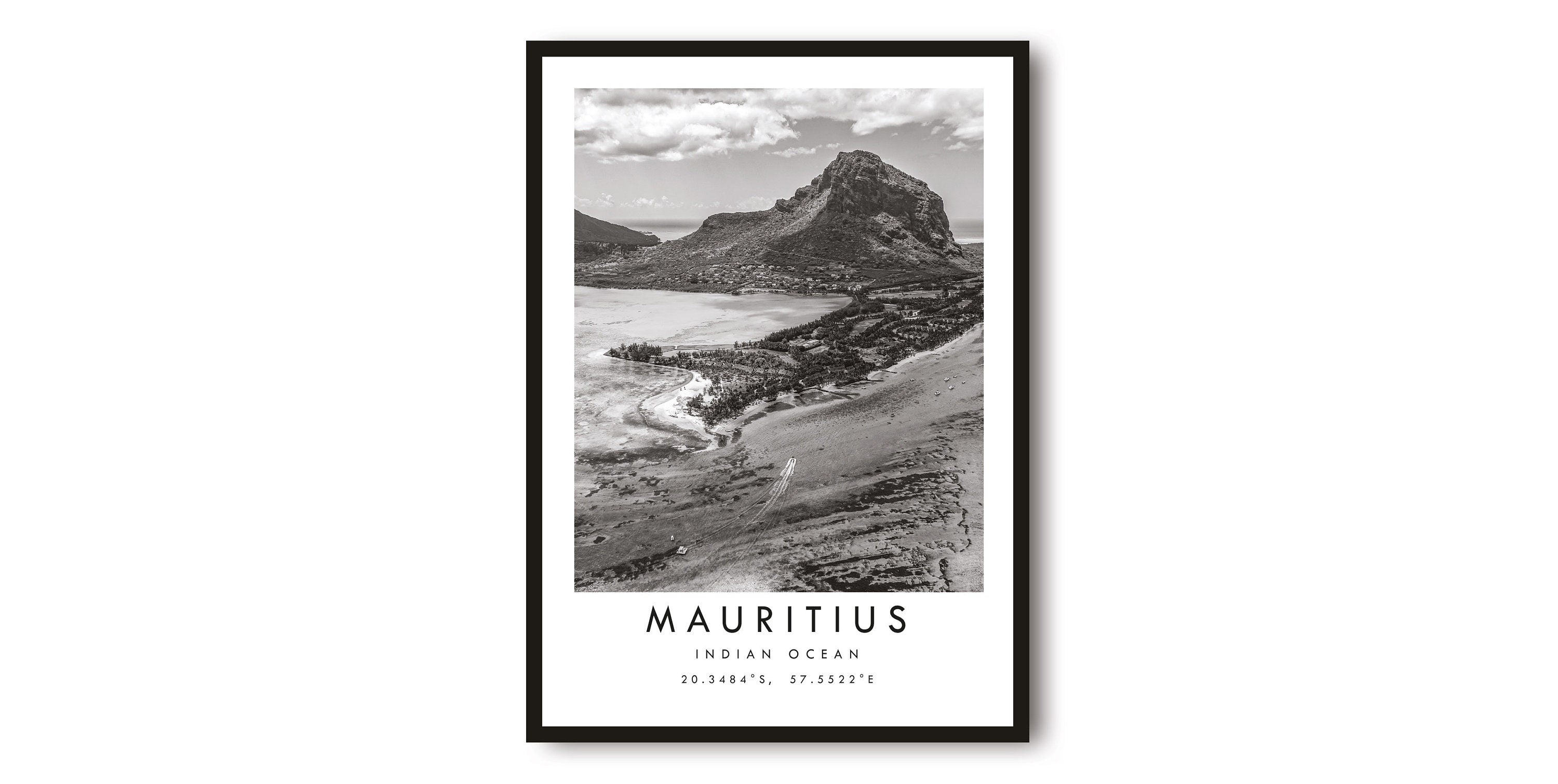 Mauritius Travel Print, Mauritius Poster, Unique Wall Art, Minimalist Home Décor, City A1/A2/A3/A4/A5