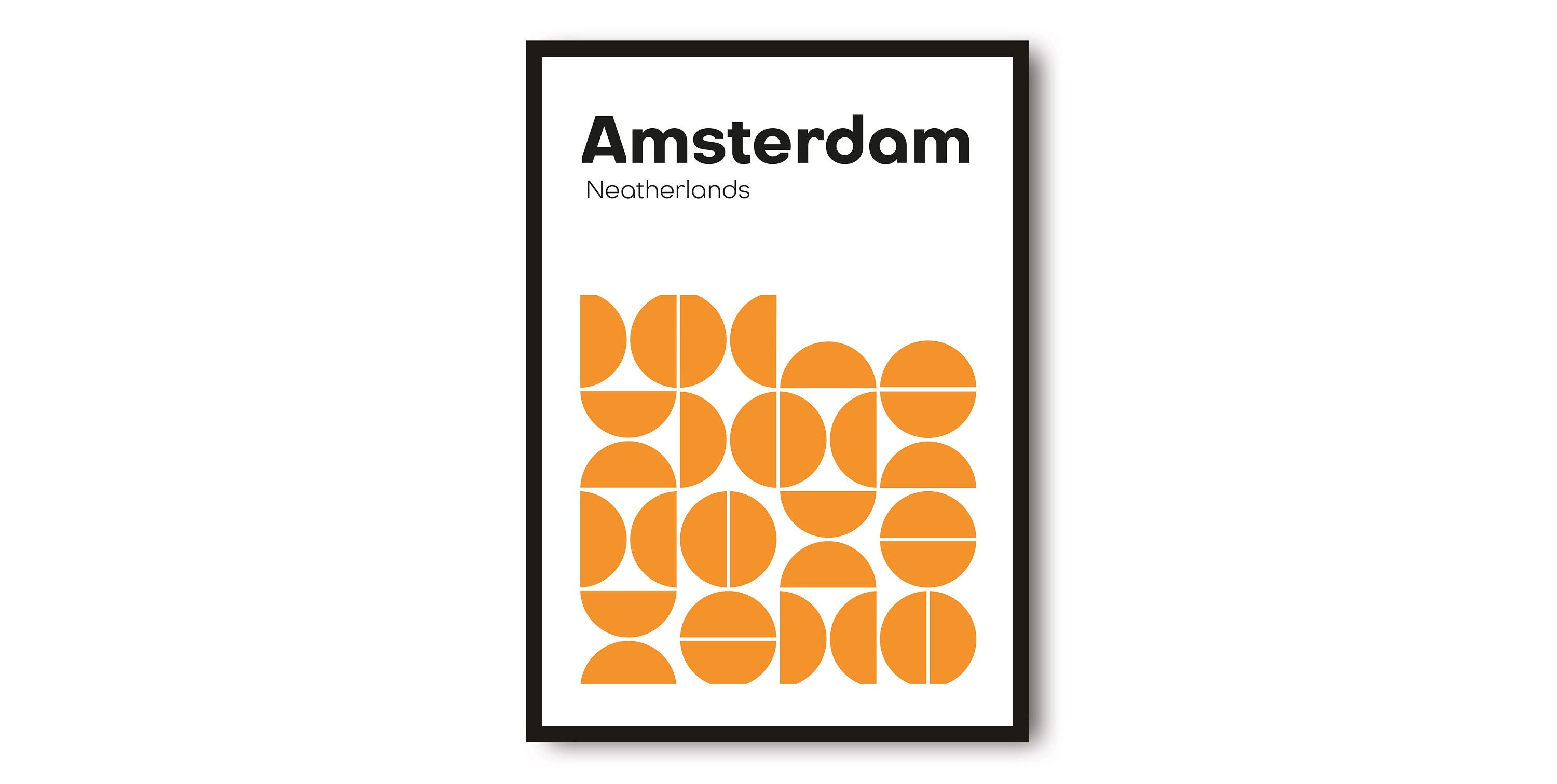 Amsterdam Travel poster, Netherlands Travel Print, Geometric Wall Art Minimalist Prints, Prints of Amsterdam, Popular Print A1/A2/A3/A4/A5