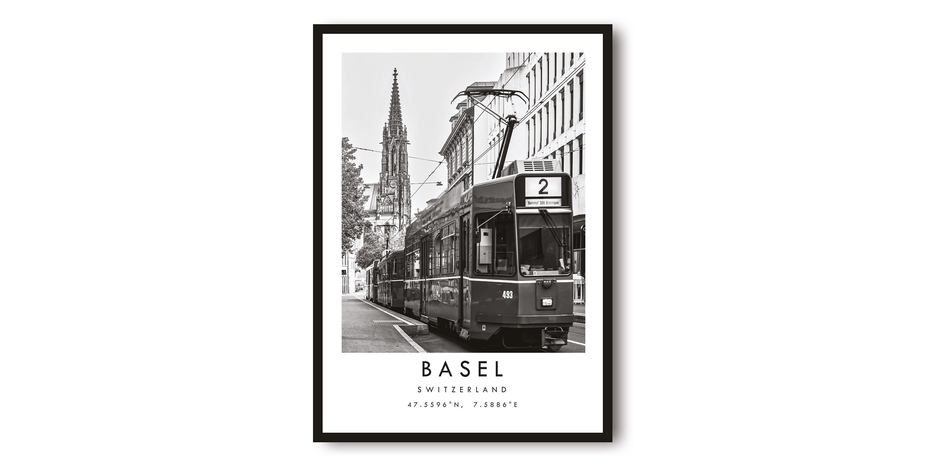 Basel Travel Print, Switzerland Poster, Black and White Print, Unique Wall Art, Minimalist Home Decor, City A1/A2/A3/A4/A5