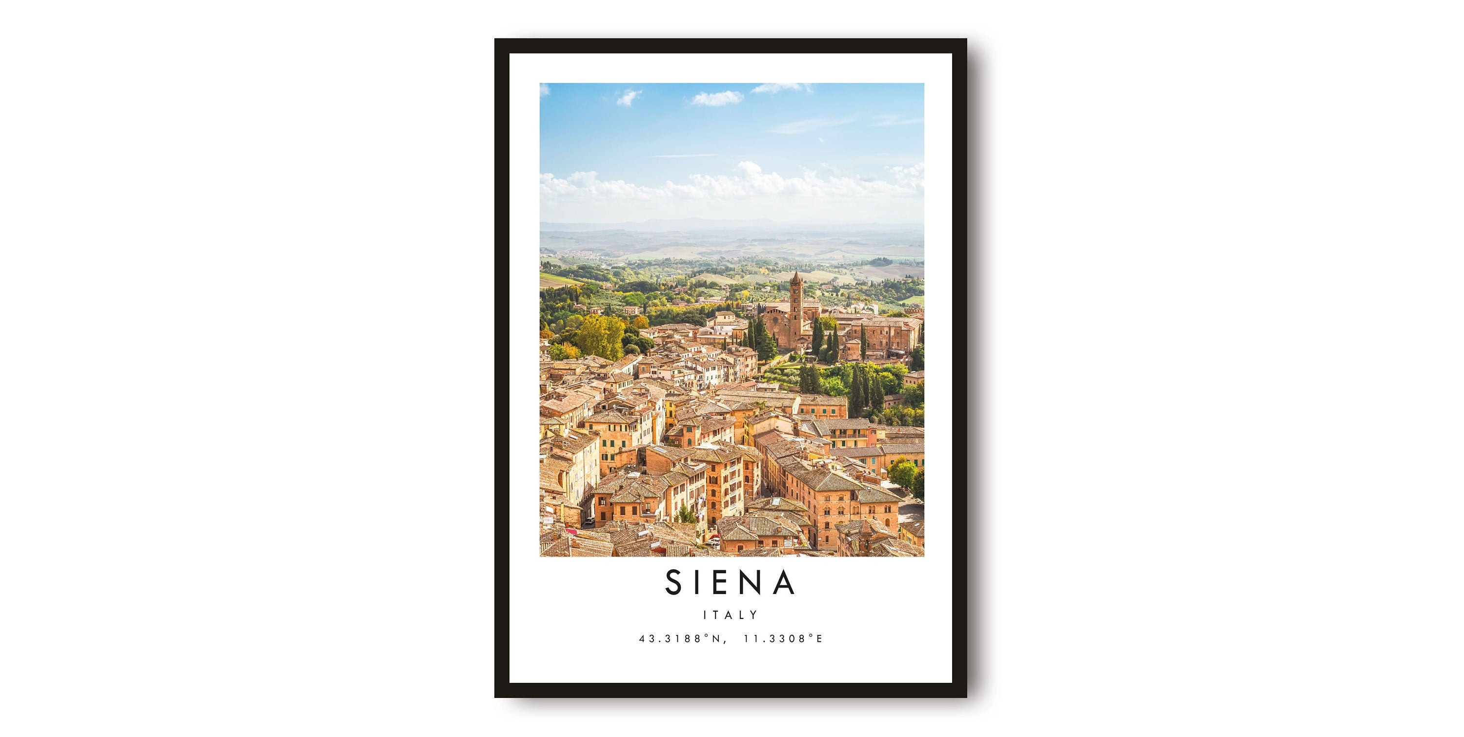 Siena Travel Print, Italy Travel Poster, Colour Print, Unique Wall Art, Minimalist Home Decor, City A1/A2/A3/A4/A5