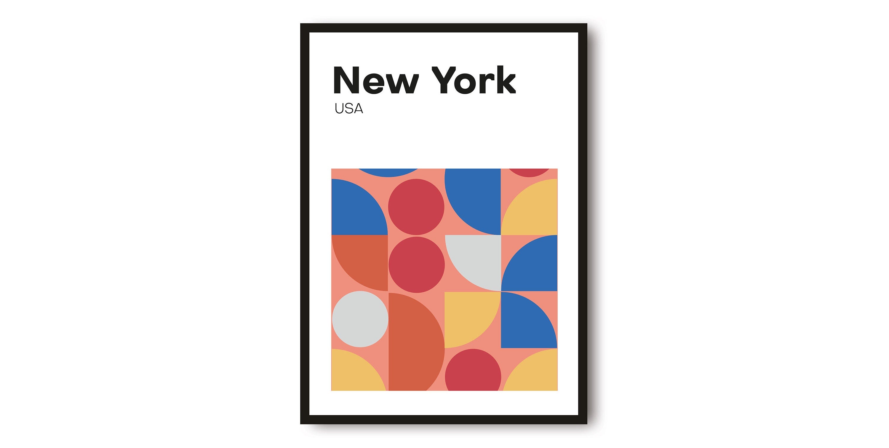 New York Travel poster, New York Travel Print, Geometric Wall Art Minimalist Prints, Prints of New York, Popular Print A1/A2/A3/A4/A5