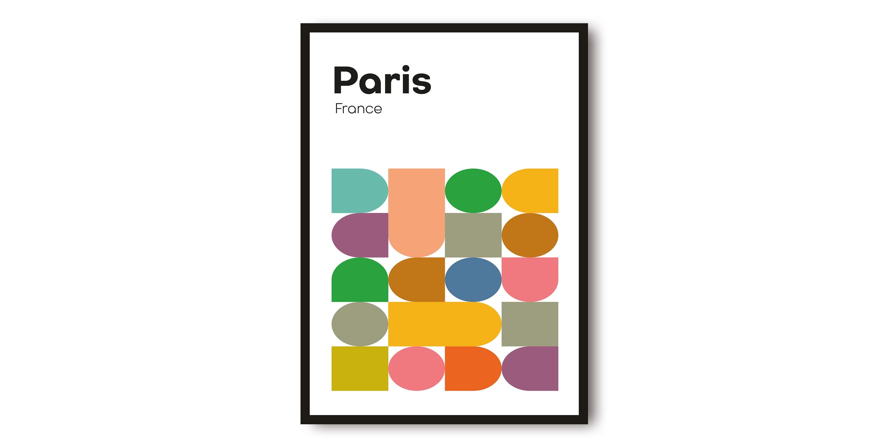 Paris Travel poster, France Travel Print, Geometric Wall Art Minimalist Prints, Prints of Paris, Popular Print A1/A2/A3/A4/A5