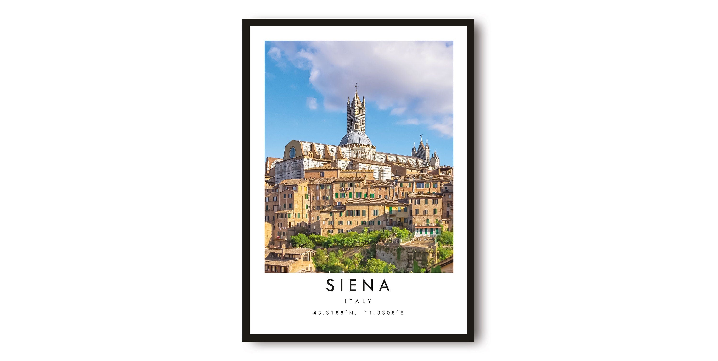Siena Travel Print, Italy Travel Poster, Colour Print, Unique Wall Art, Minimalist Home Decor, City A1/A2/A3/A4/A5