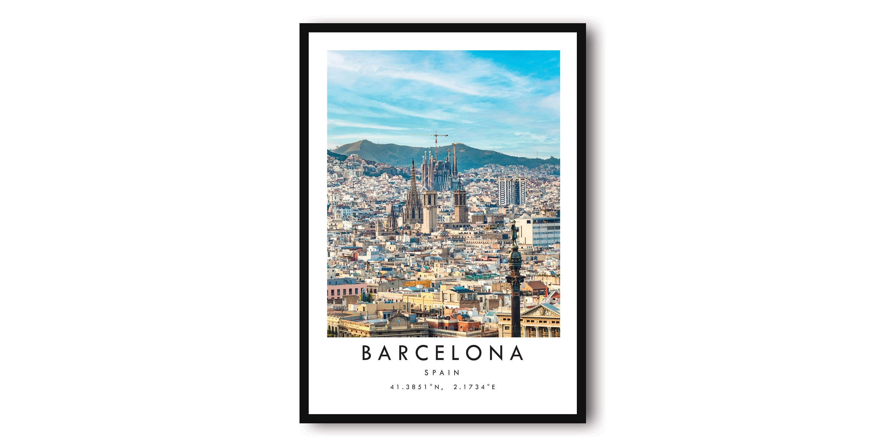 Barcelona Travel Print, Barcelona Poster, Unique Wallart Decor, Home Decor, Spain Barcelona Popular Print A1/A2/A3/A4/A5