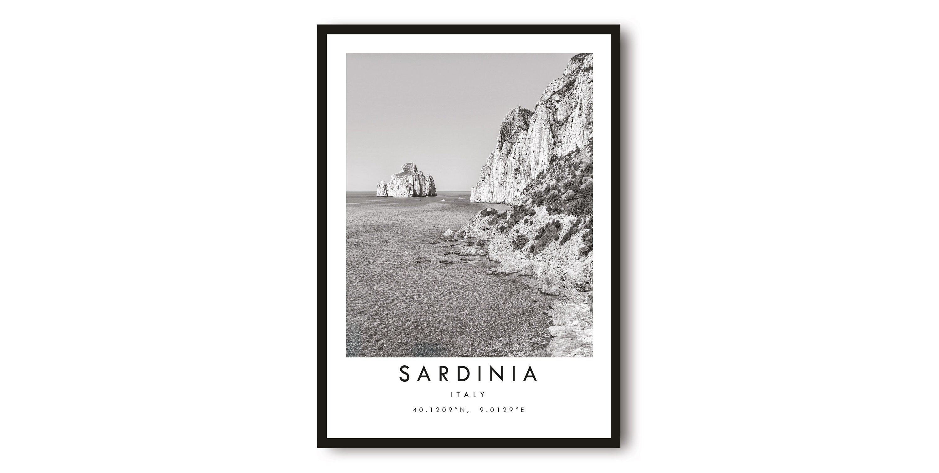 Sardinia Travel Print, Sardinia Poster Print, Sardinia Wall Art Minimalist, Photography Prints of Italy A1/A2/A3/A4/A5