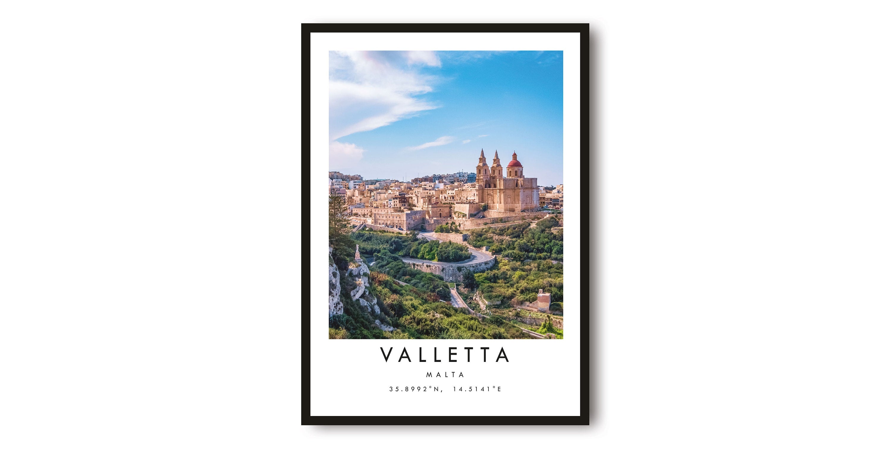 Valletta Travel Print, Malta Poster Print, Valletta Wall Art Minimalist, Photography Prints of Valletta A1/A2/A3/A4/A5