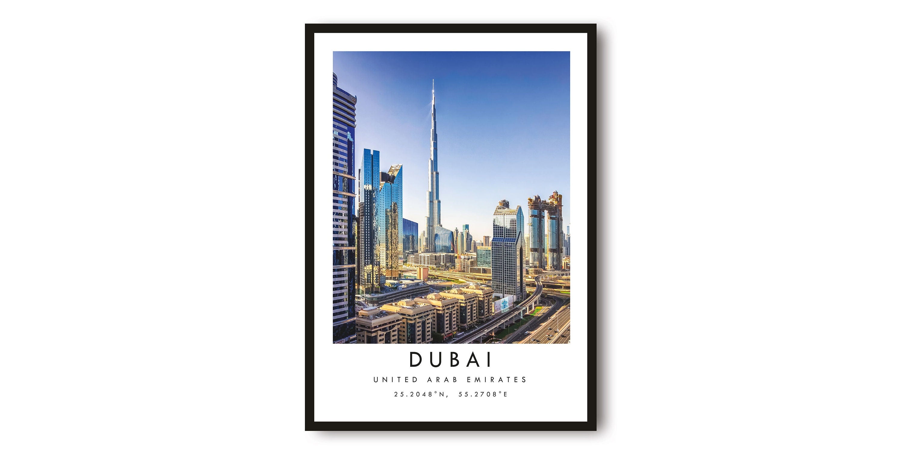 Dubai Travel Print, Dubai Poster, Unique Wall Art, Minimalist Home Decor, City A1/A2/A3/A4/A5