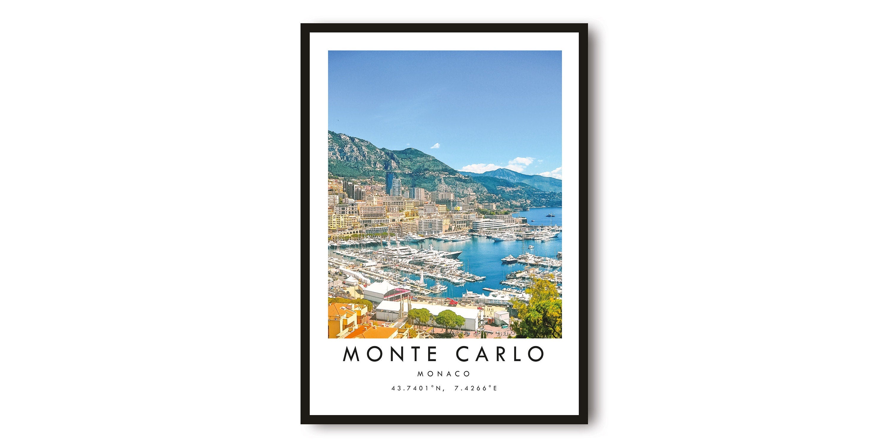 Monte Carlo Travel Print, Monaco travel Poster, Home Decor, print, poster A1/A2/A3/A4/A5
