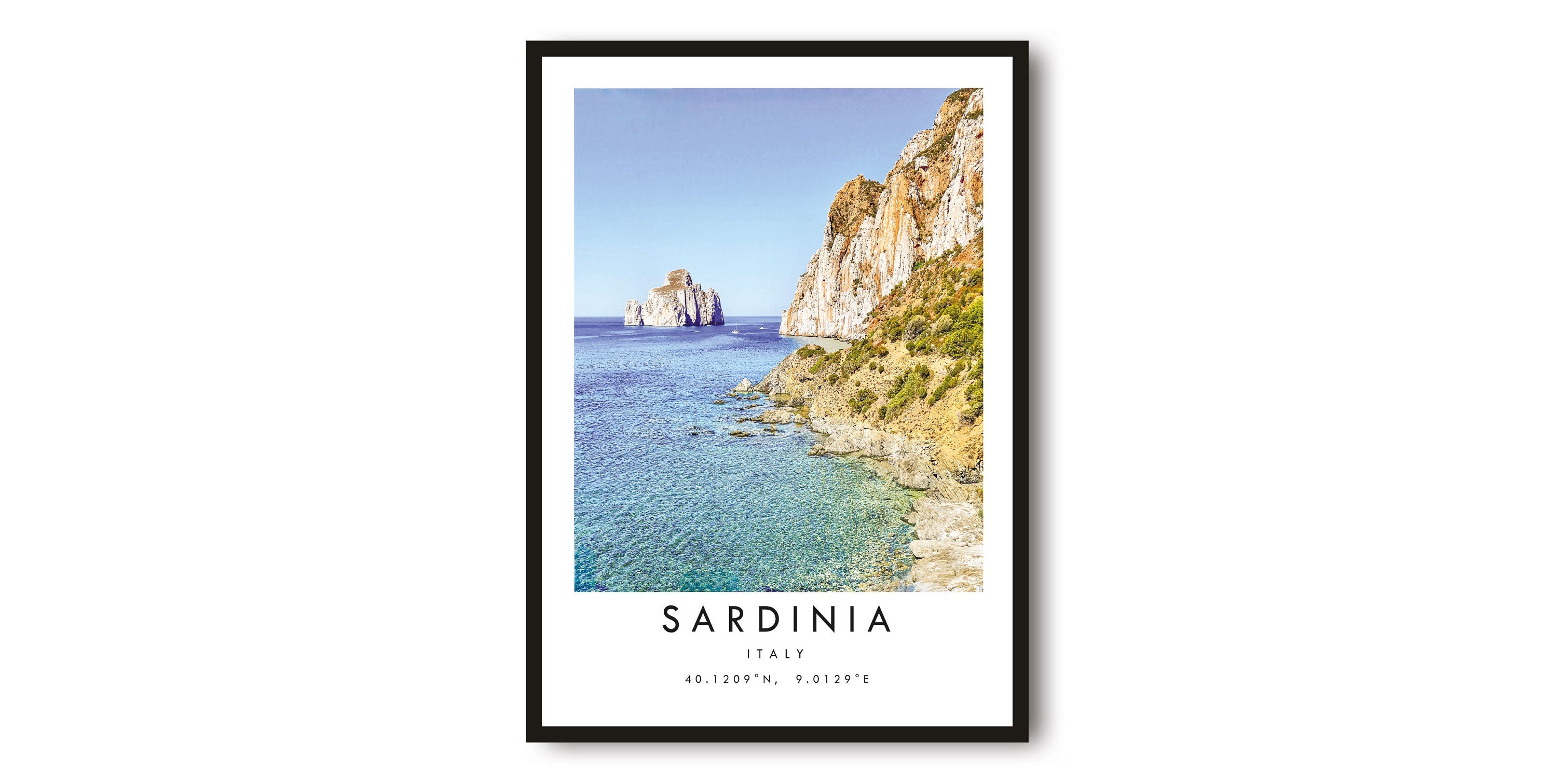 Sardinia Travel Print, Sardinia Poster Print, Sardinia Wall Art Minimalist, Photography Prints of Italy A1/A2/A3/A4/A5