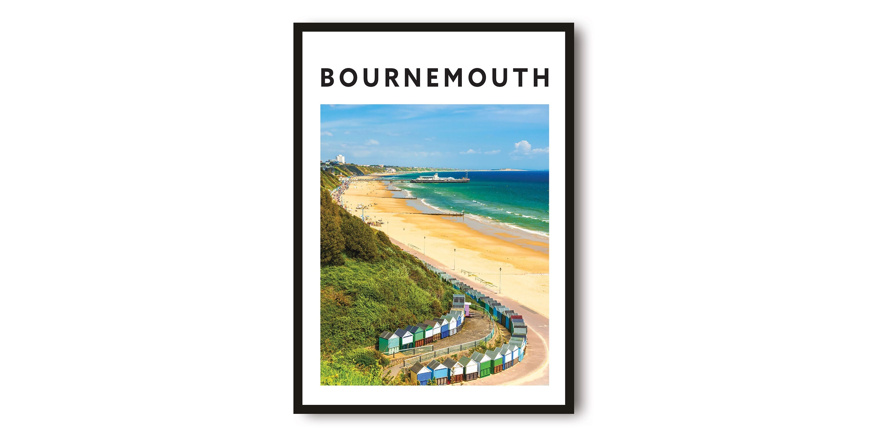 Bournemouth Travel Print, Bournemouth Poster, Unique Wallart Decor, Minimalist art, Home Decor, Popular Print A1/A2/A3/A4/A5