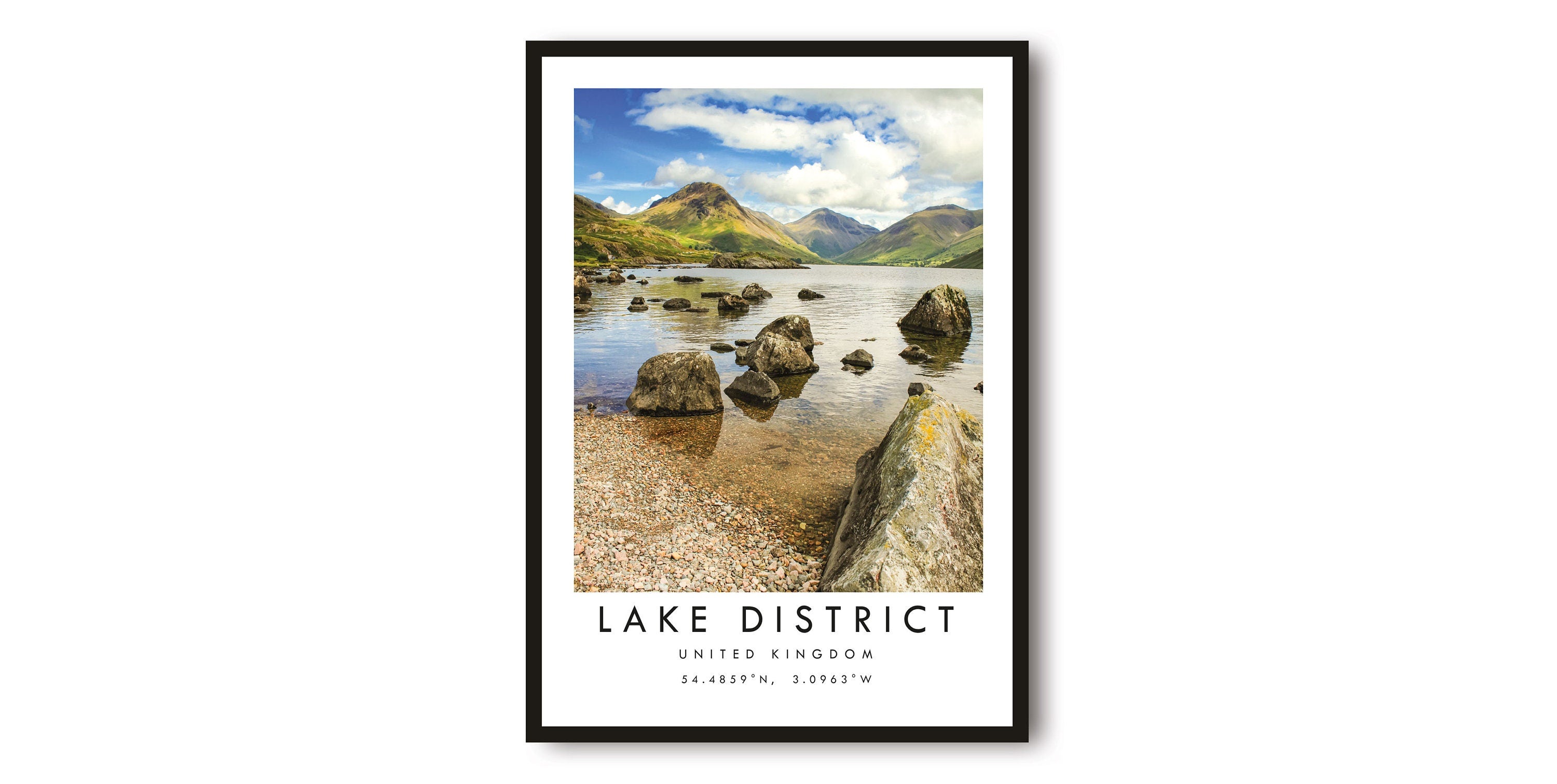 Lake District Travel Print, United Kingdom Poster, Minimalist Home Decor, City A1/A2/A3/A4/A5